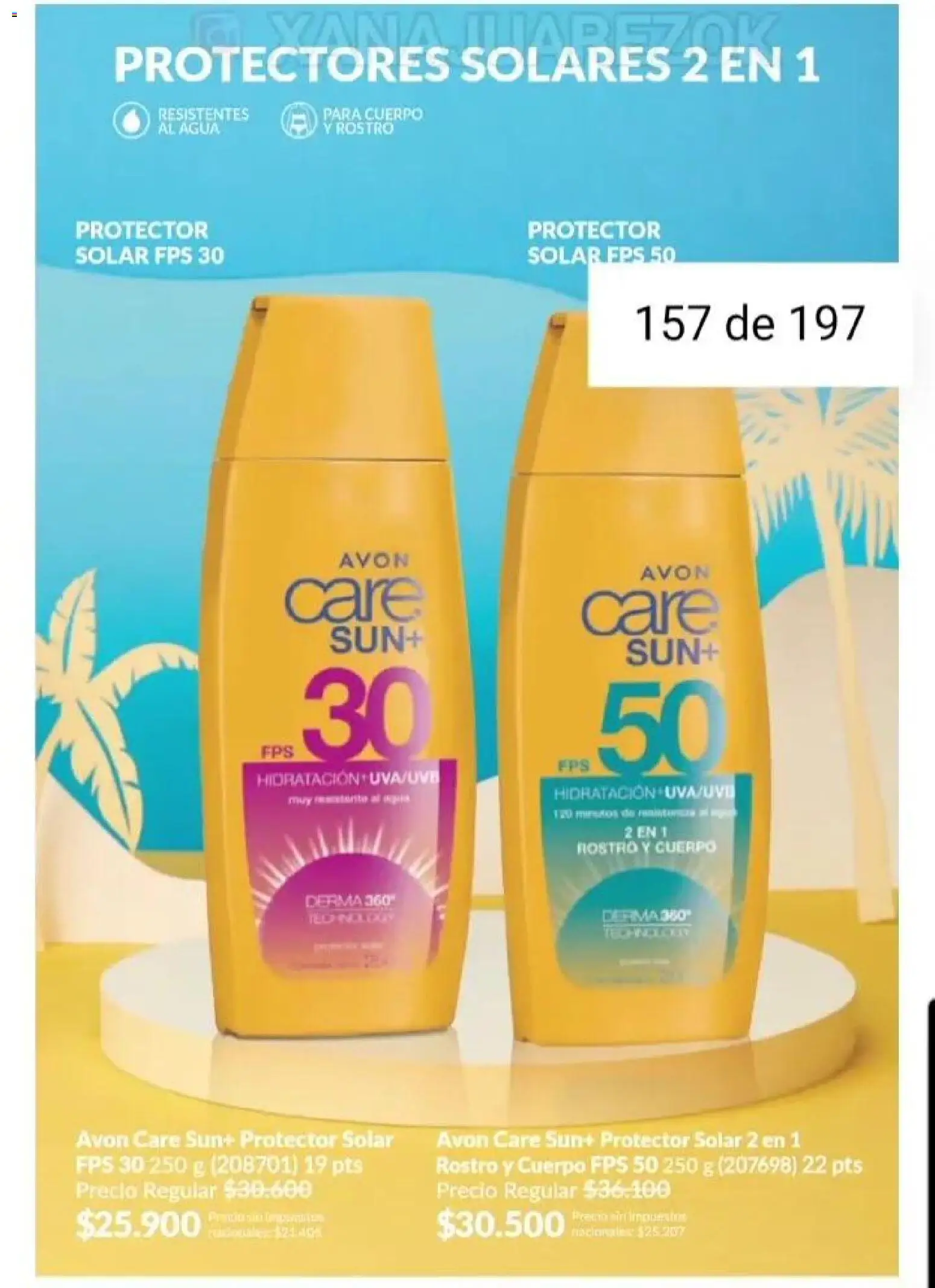 Catálogo AVON Campaña 15/2025 │ válido desde el 23.10.2025 | Página: 137 | Productos: Protector solar, Agua