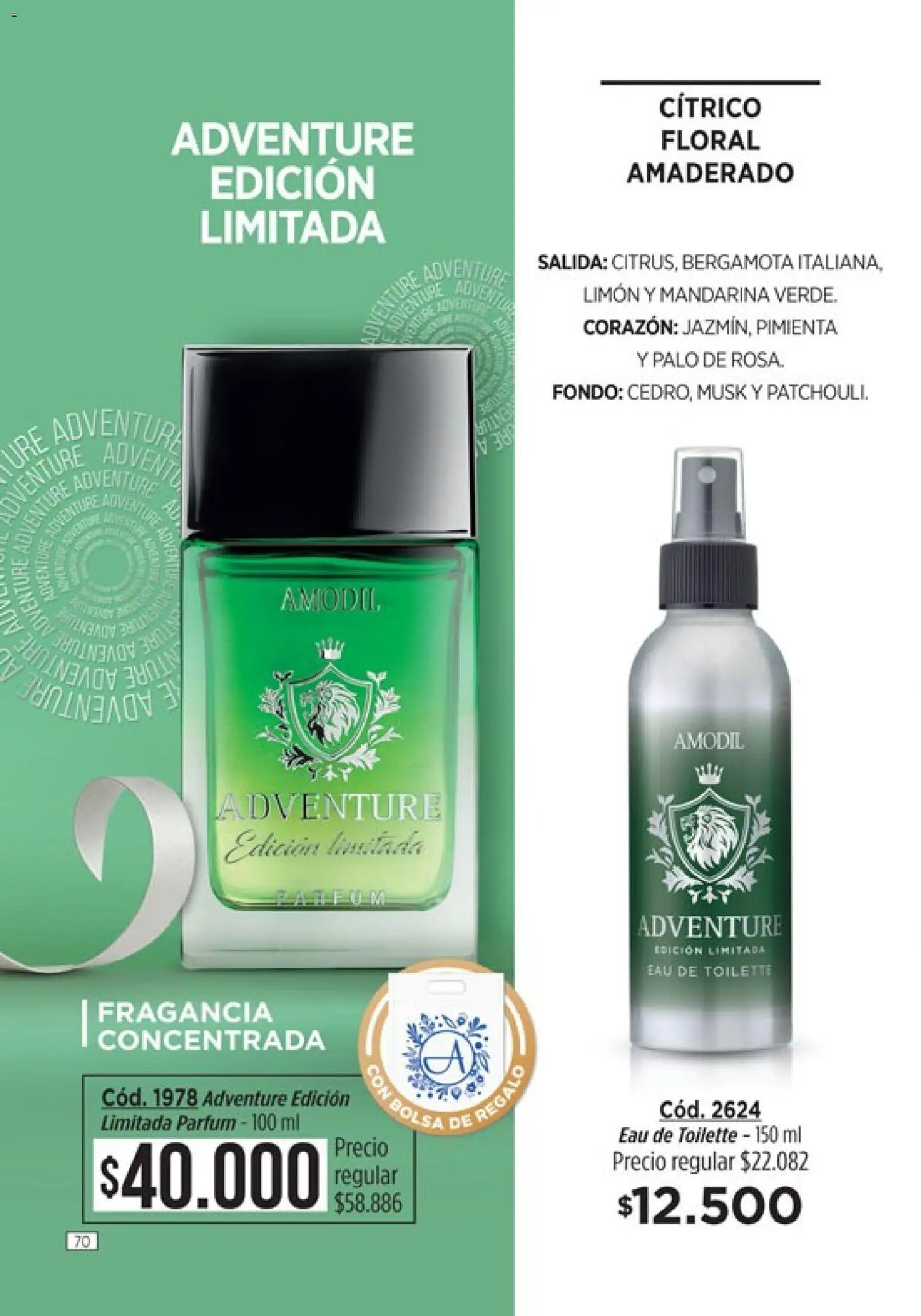 Amodil - Campaña 18/2025 │ válido desde el 30.11.2025 | Página: 70 | Productos: Fragancia, Eau de toilette, Pimienta, Limón