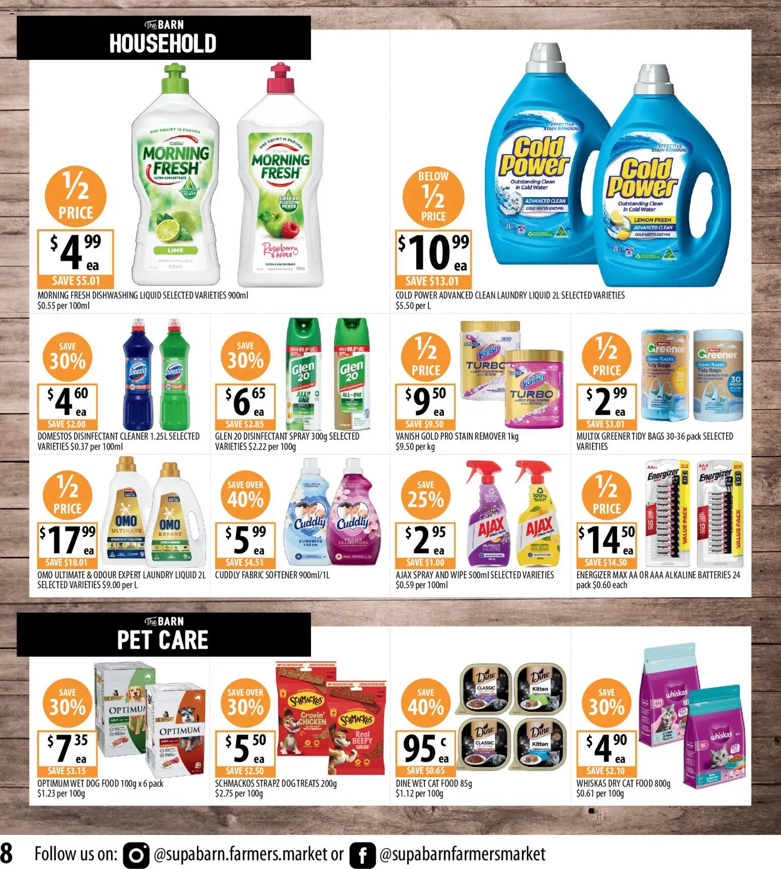 Supabarn catalogue - valid from 29.10.2025 | Page: 8 | Products: Stain remover, Lemon, Raspberry, Batteries