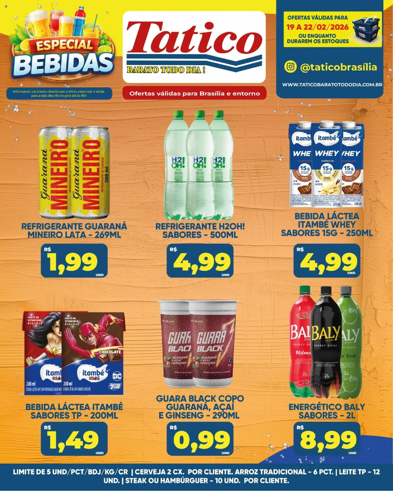Tatico Folheto - válido de 19.02.2026 | Página: 4 | Produtos: Chocolate, Arroz, Bebida, Refrigerante
