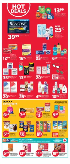 Preview of Rexall weekly flyer / circulaire from shop Rexall valid from 10.04.2026 | Page: 4 | Products: Tea, Ice cream, Body wash, Milk