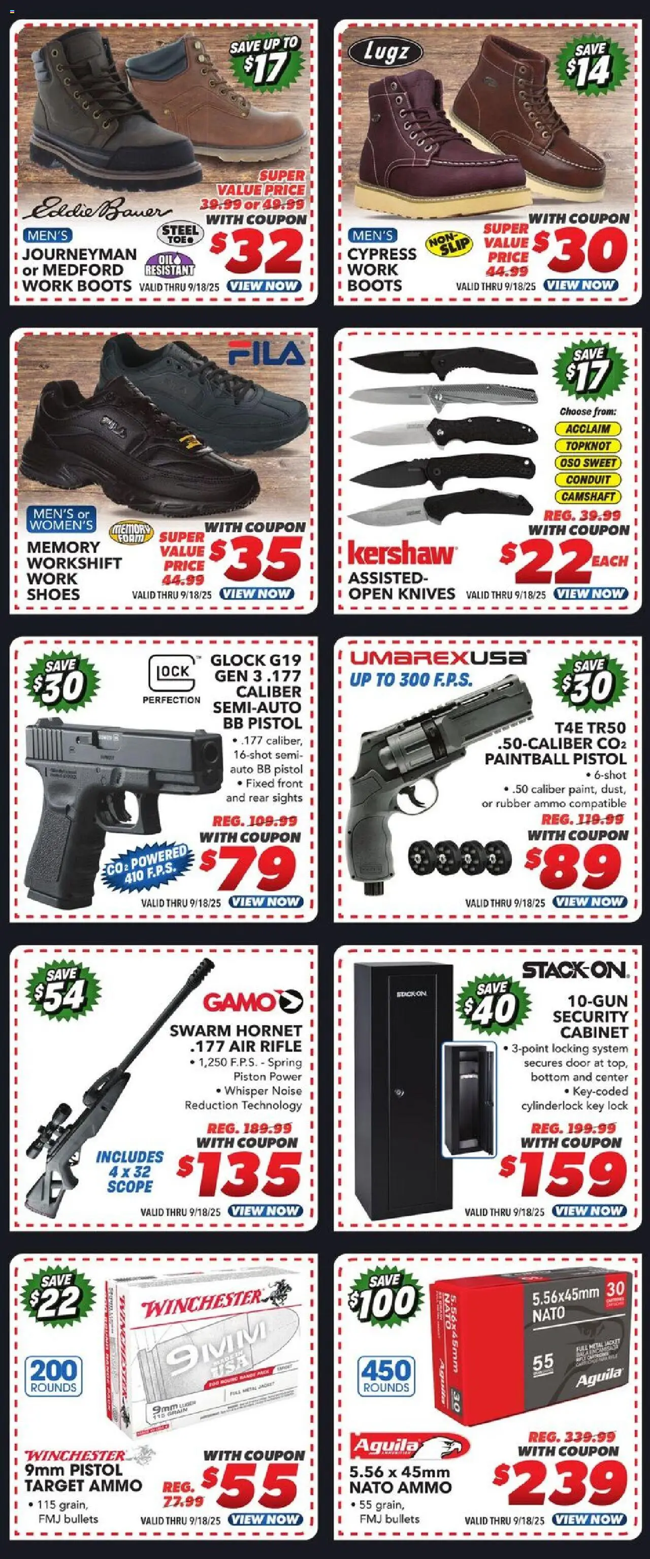 Big 5 Sporting Goods Weekly Ad - valid from 12.09.2025 | Page: 7 | Products: Boots, Ammo, Rifle