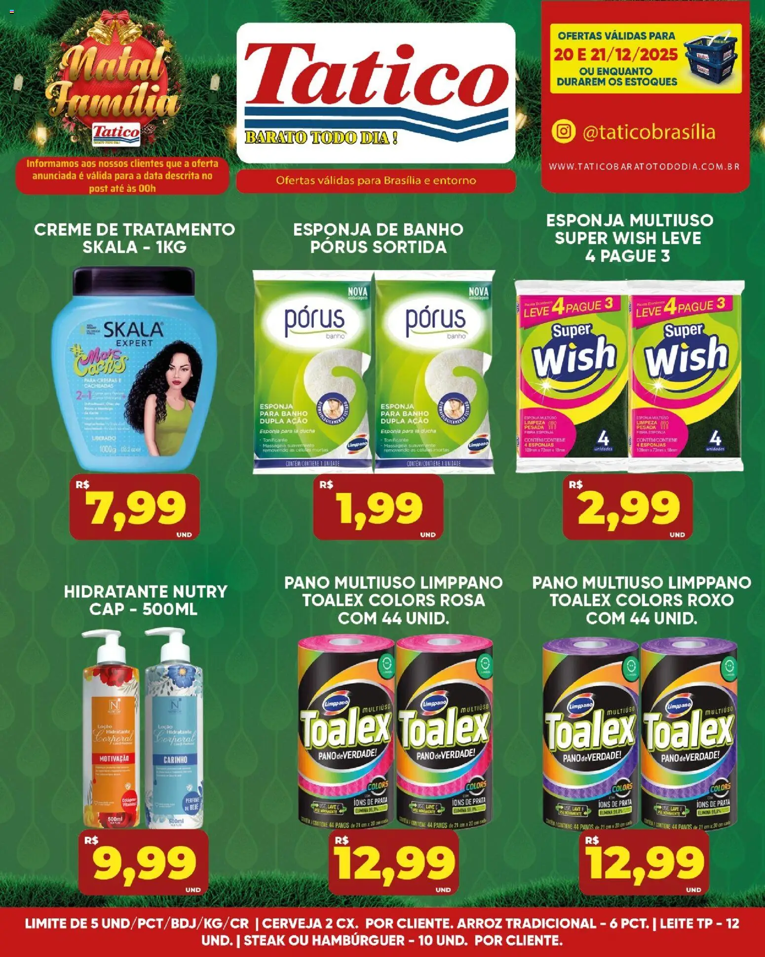 Tatico Folheto - válido de 20.12.2025 | Página: 6 | Produtos: Esponja, Arroz, Hambúrguer, Esponja de banho