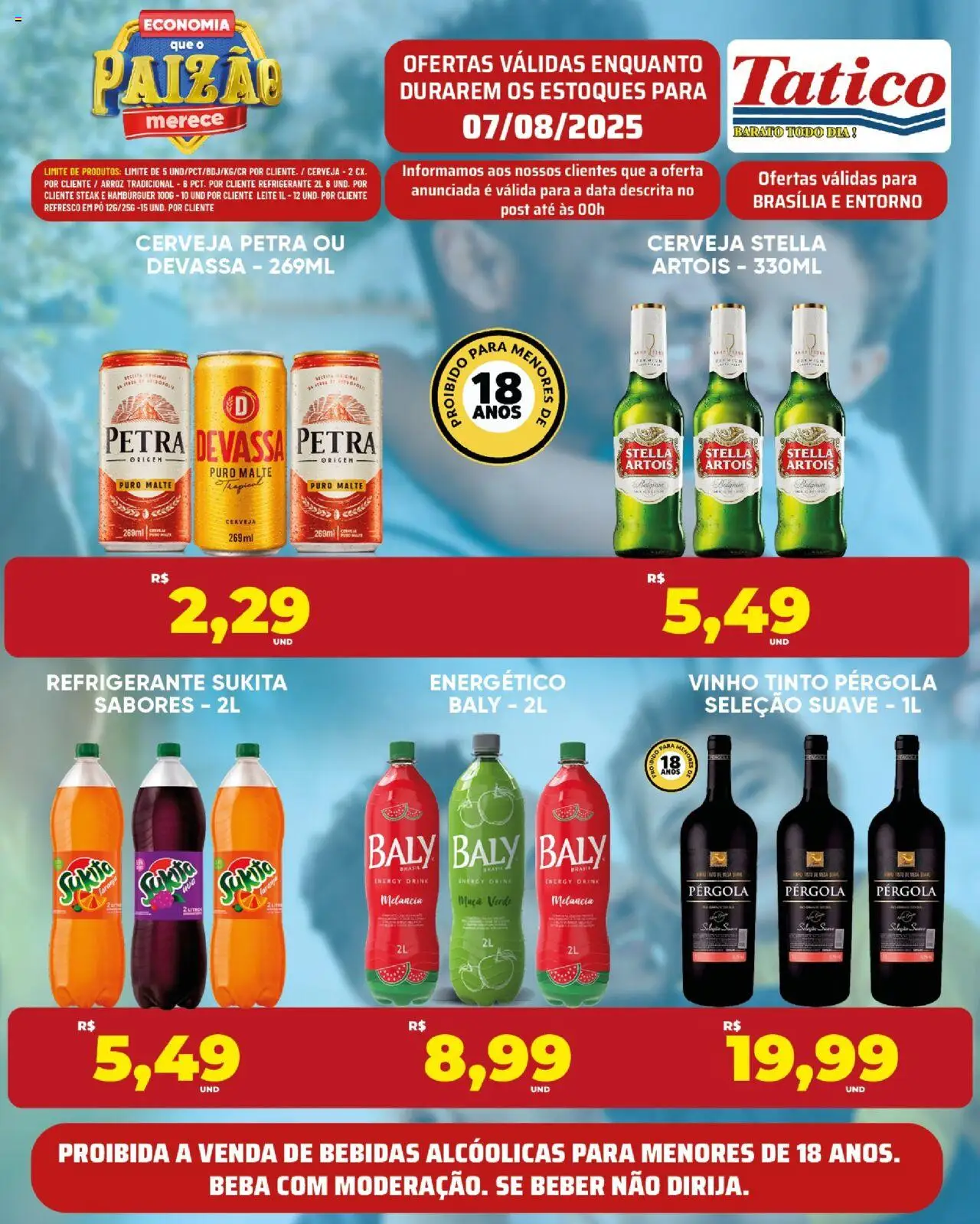 Tatico Folheto - válido de 08.08.2025 | Página: 25 | Produtos: Pó, Cerveja, Arroz, Hambúrguer