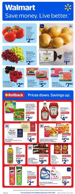 Preview of Walmart weekly flyer from shop Walmart valid from 05.03.2026