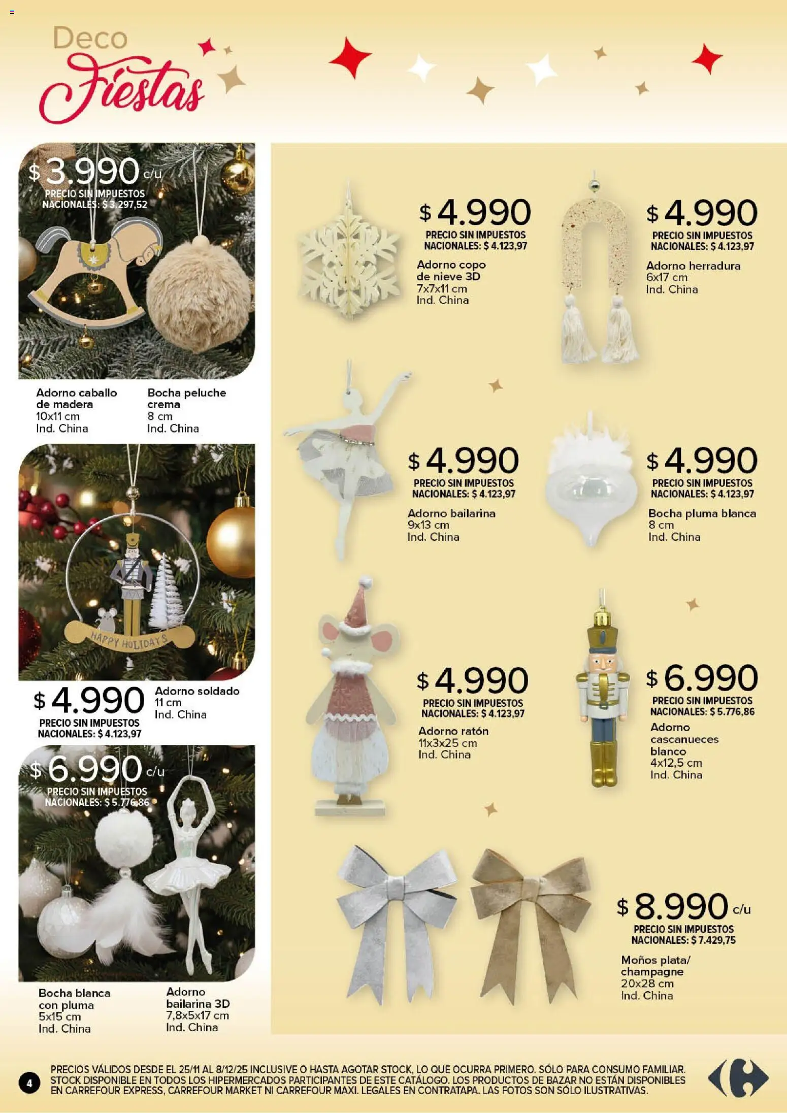 Carrefour - Deco Fiestas │ válido desde el 25.11.2025 | Página: 4 | Productos: Champagne, Crema