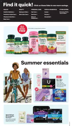 CVS Pharmacy Weekly Ad - valid from 13.07.2025 | Page: 5 | Products: Vitamin, Biotin, Deodorant, Raspberry