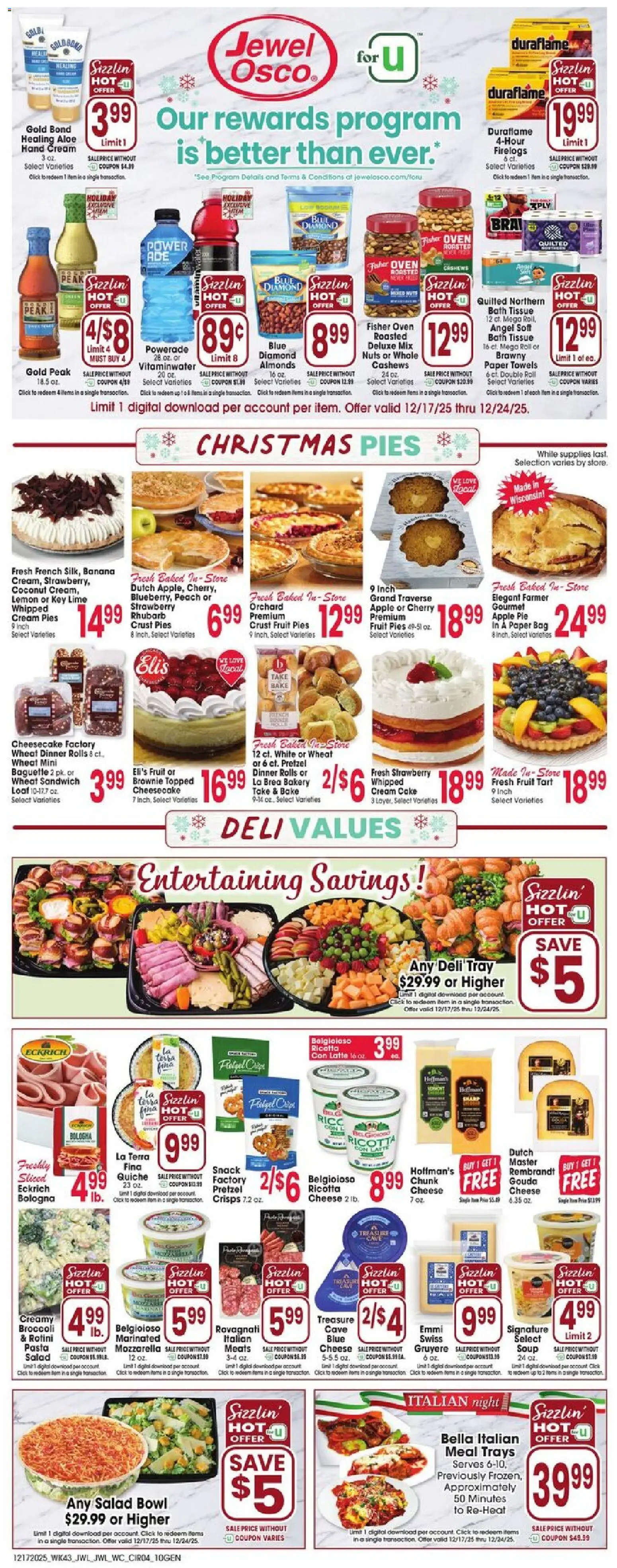 Jewel Osco Weekly Ad - IL - valid from 17.12.2025 | Page: 4 | Products: Pasta, Lemon, Bag, Oven