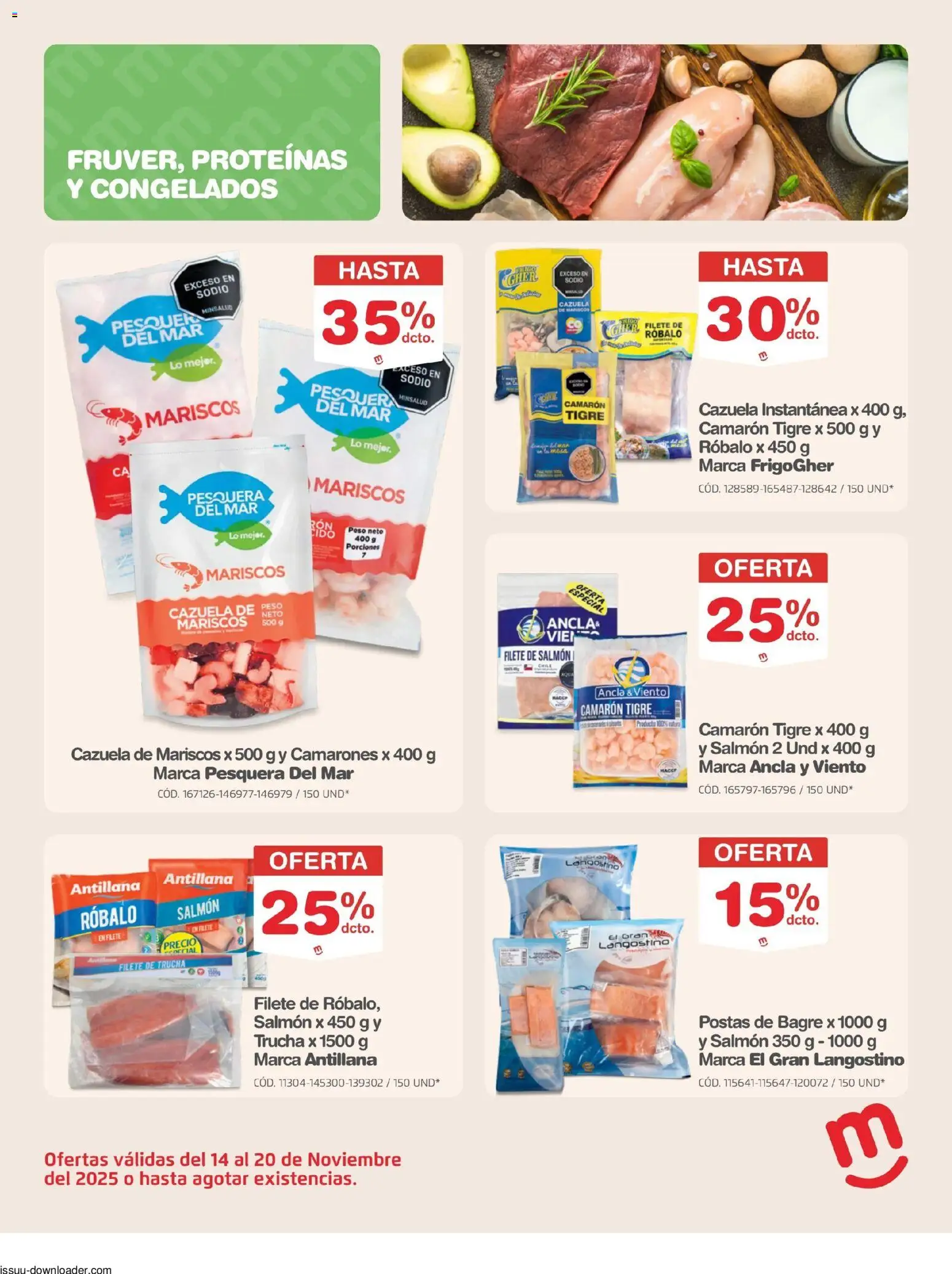 Makro revista - valida desde el 14.11.2025 | Página: 10 | Productos: Peso, Ducha Bidet, Mariscos