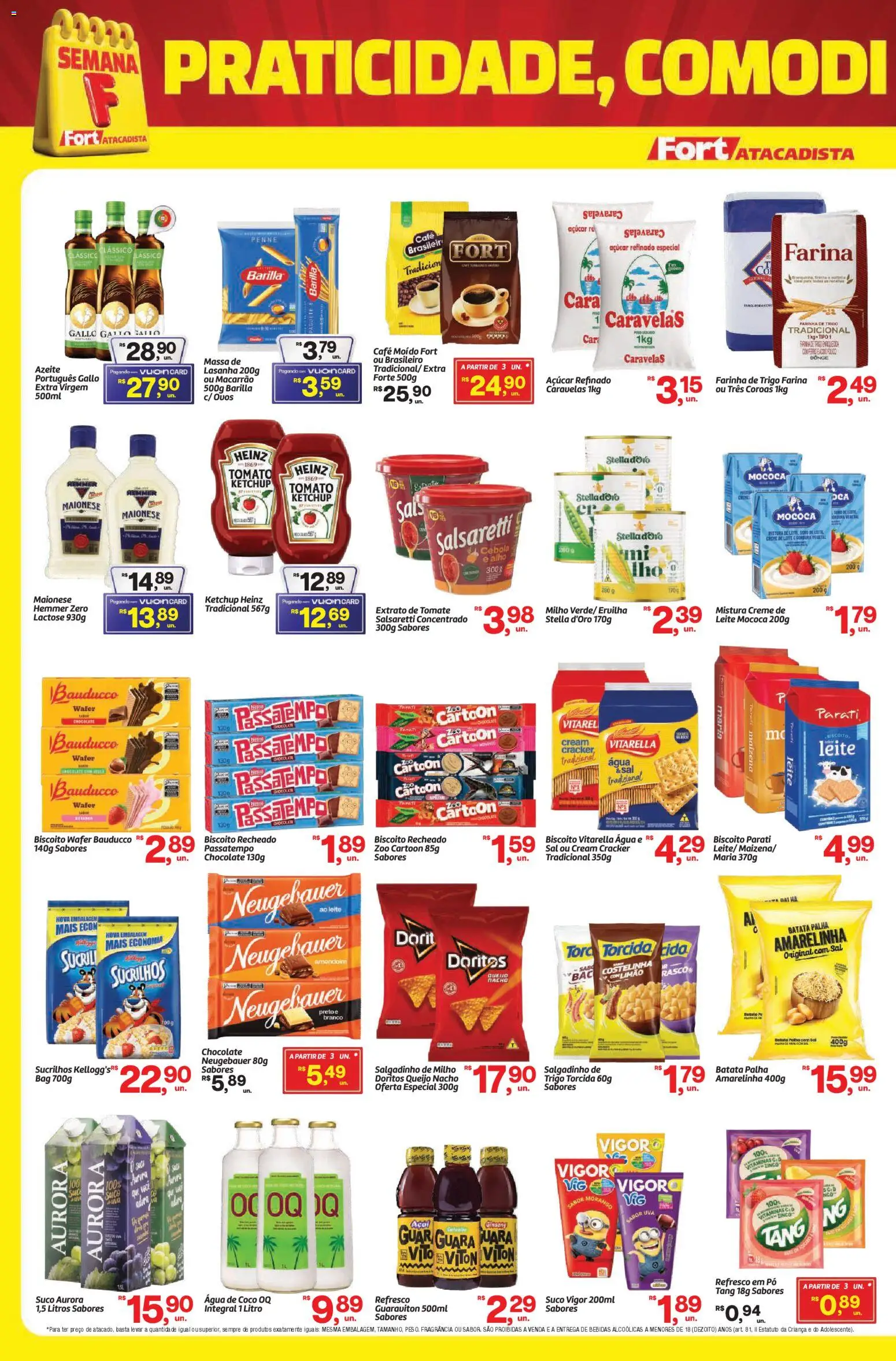 Fort Atacadista Folheto - válido de 03.01.2026 | Página: 2 | Produtos: Farinha de trigo, Açúcar, Batata, Sal