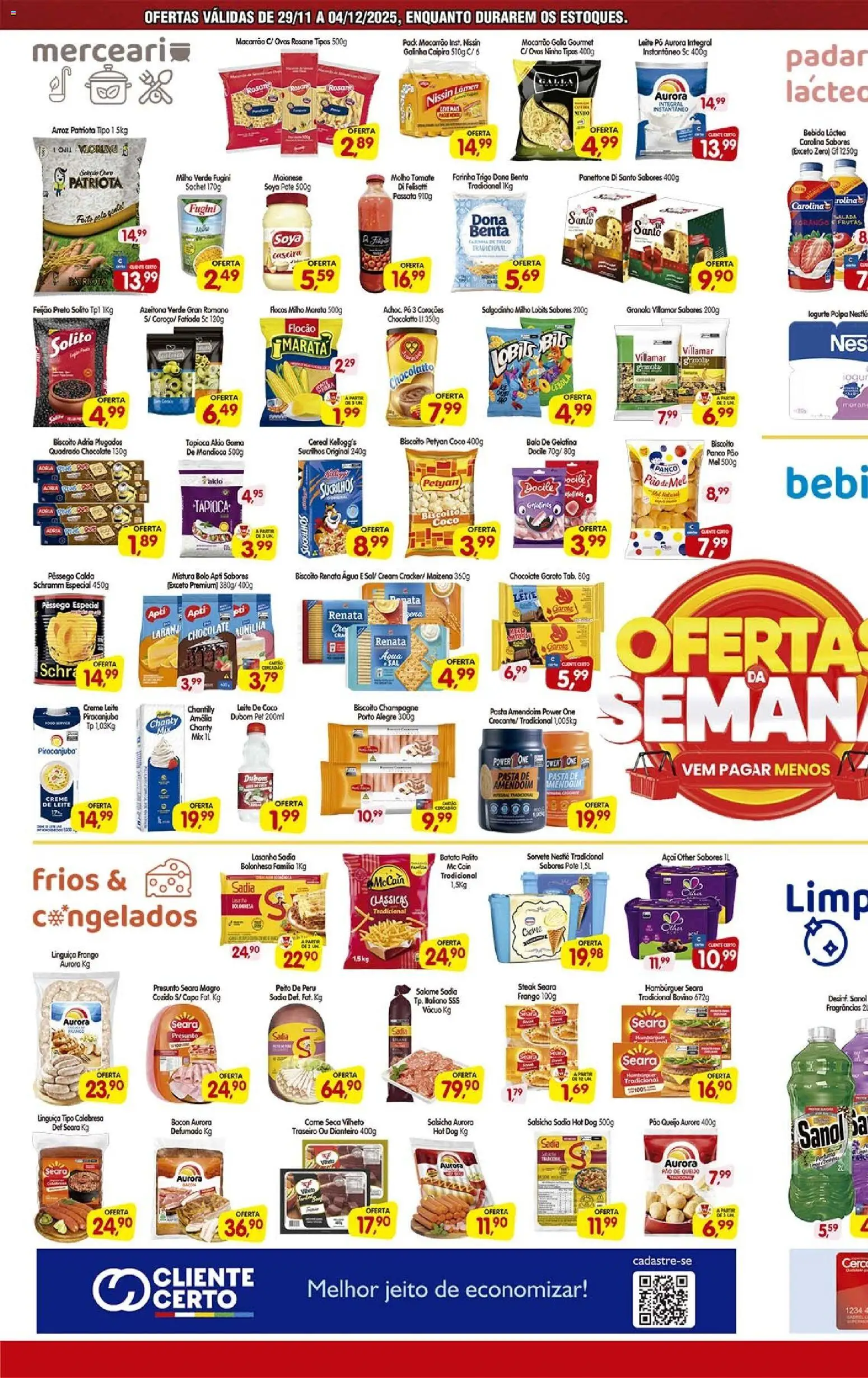 Cercadão Folheto - válido de 29.11.2025 | Página: 2 | Produtos: Chocolate, Bebida, Pasta de amendoim, Gelatina