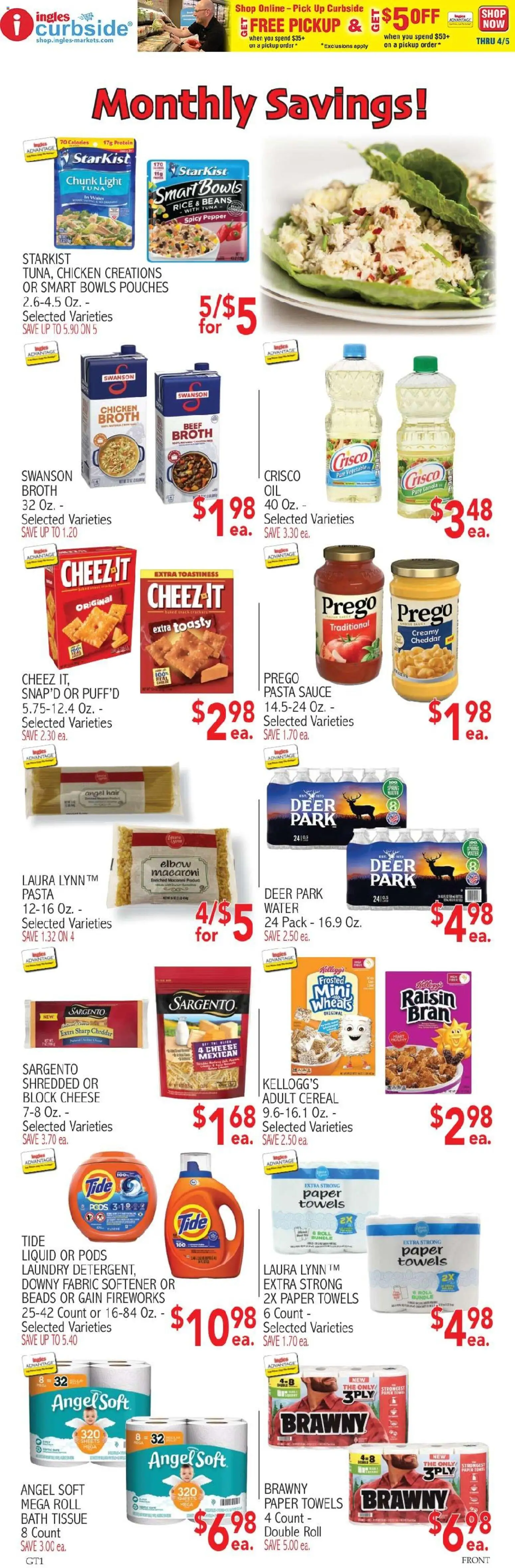 Ingles Weekly Ad - valid from 18.03.2026 | Page: 5 | Products: Rice, Fabric softener, Beef, Pasta