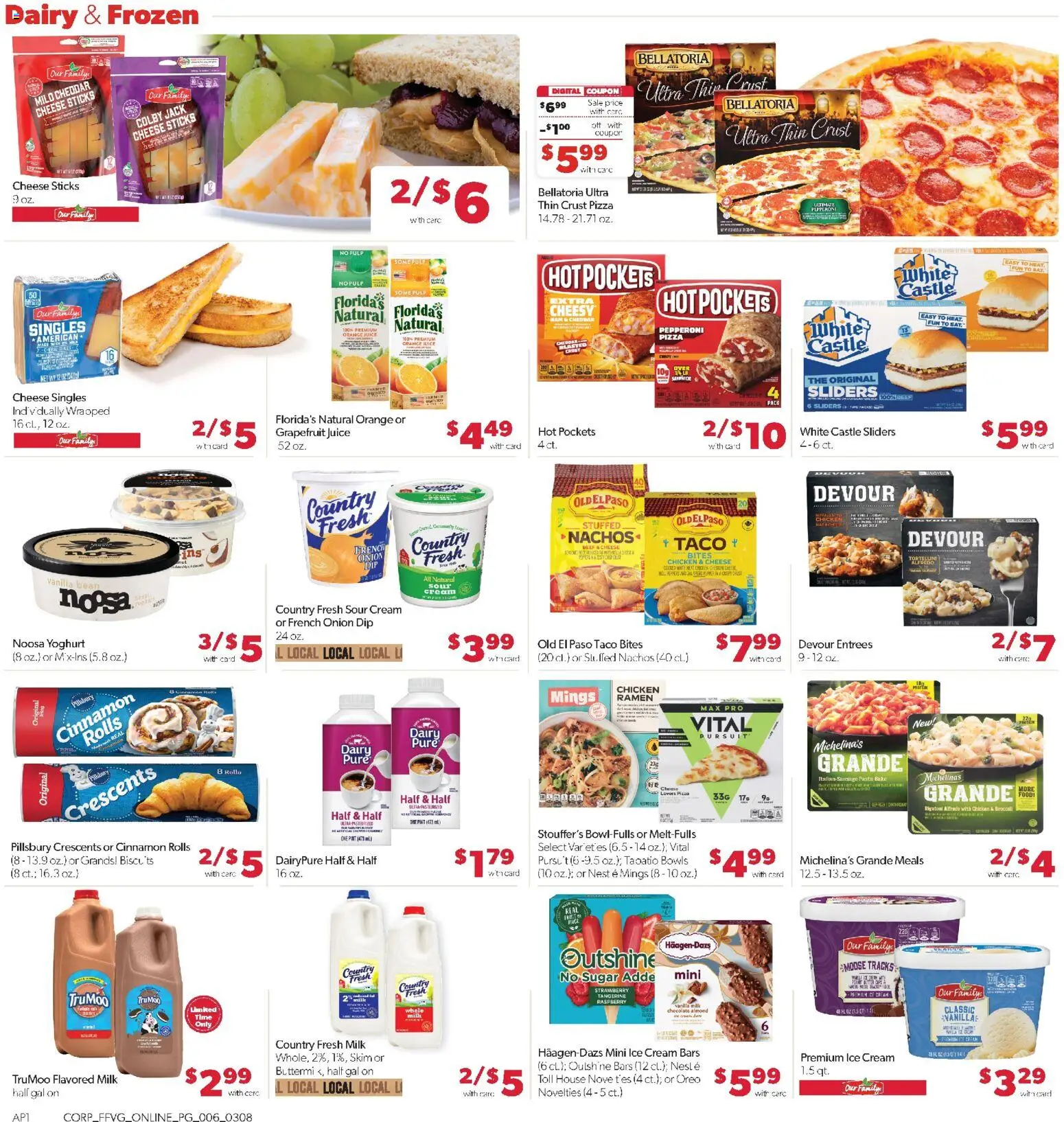 Family Fare Weekly Ad - valid from 08.03.2026 | Page: 11 | Products: Milk, Cream, Sugar, Pepper