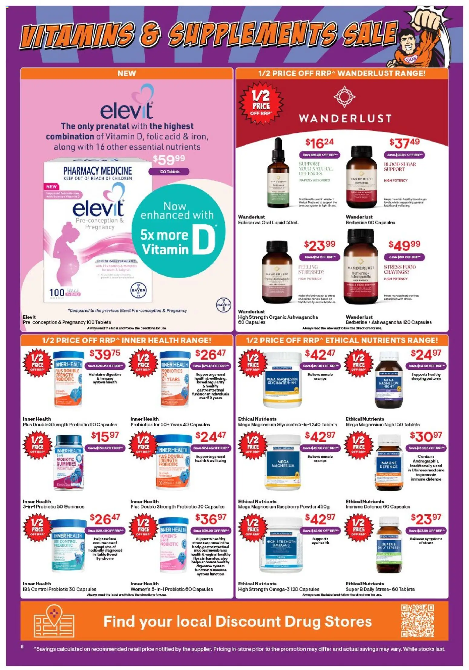 Discount Drug Stores catalogue - valid from 13.04.2026 | Page: 6 | Products: Powder, Vinegar, Multivitamin, Zinc
