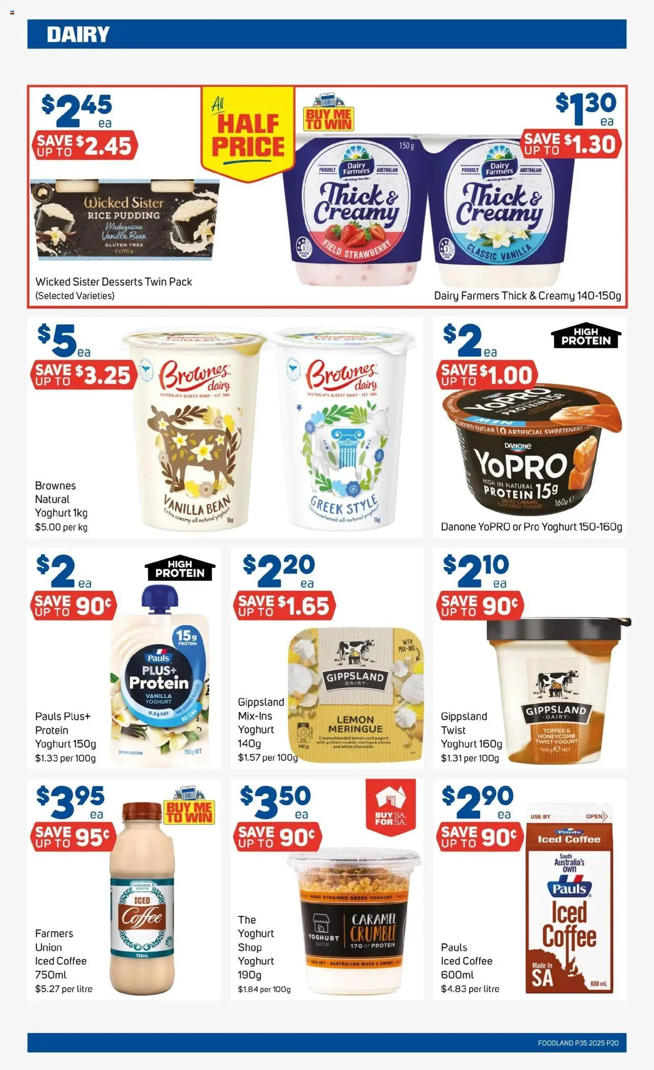 Foodland catalogue - valid from 27.08.2025 | Page: 20 | Products: Dairy, Yoghurt, Rice, Pudding