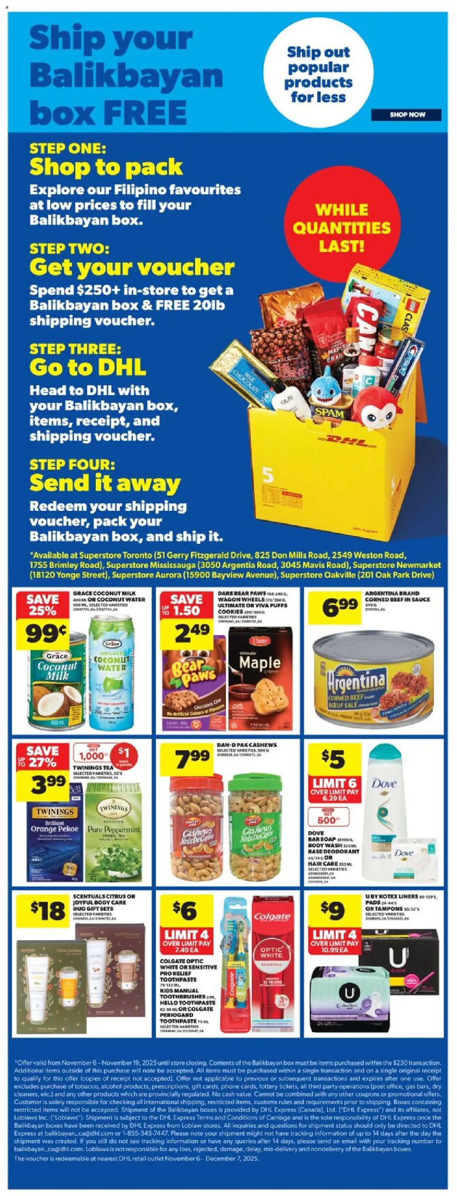 Real Canadian Superstore flyer valid from 13.11.2025 | Page: 26 | Products: Tea, Cookies, Phone, Deodorant