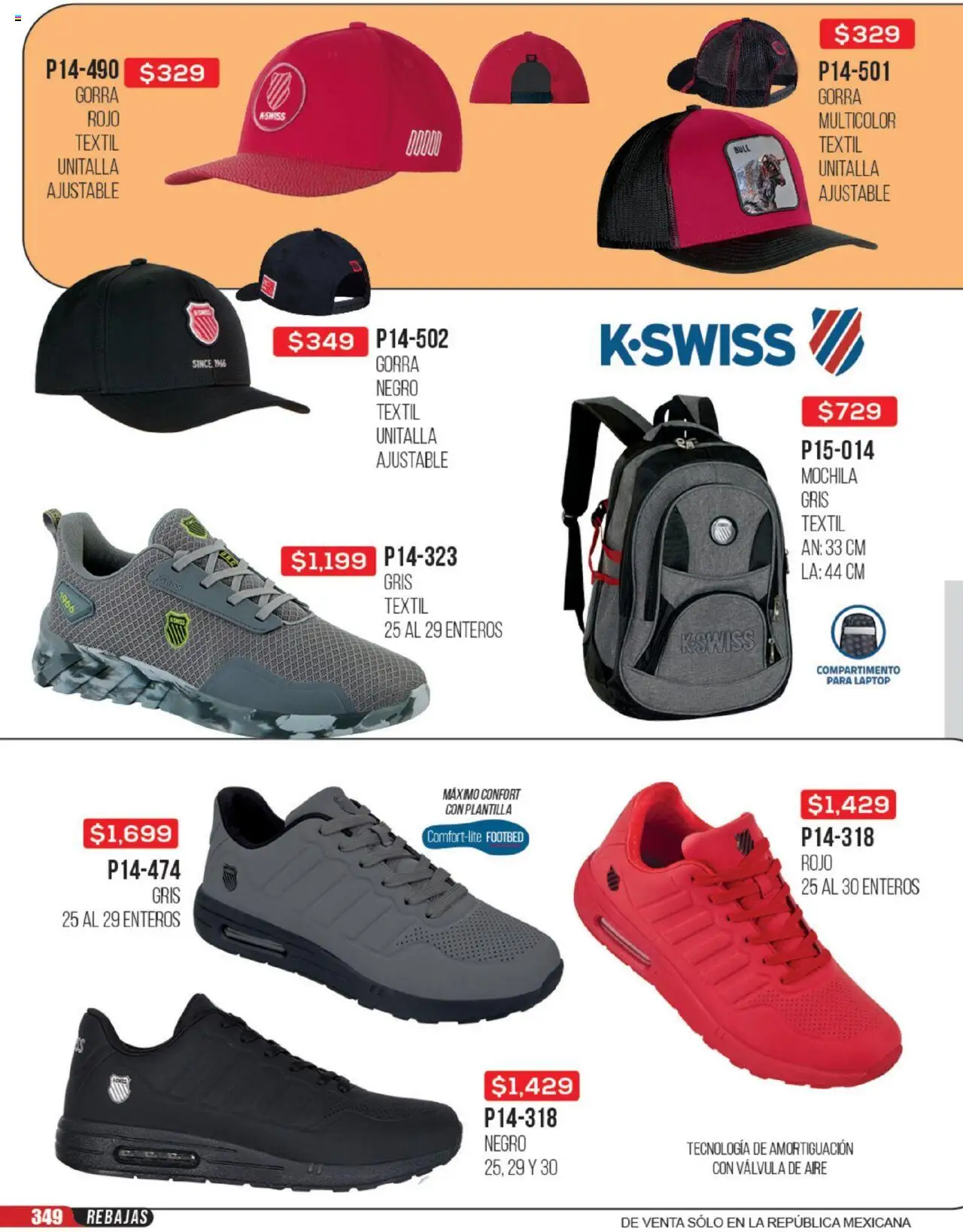 Nuevas ofertas de Cklass válidas en toda la República Mexicana desde el 23.06.2025. ¡Encuentra las mejores ofertas en Cklass catálogo Rebajas Sobre Calzado! | Página: 350 | Productos: Gorra, Mochila, Válvula