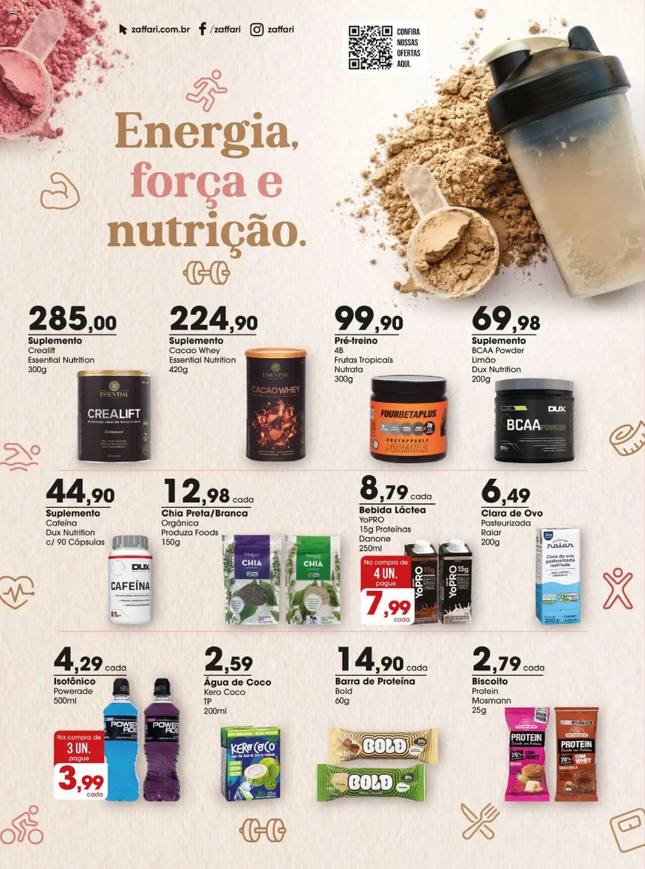 Zaffari Folheto - válido de 12.08.2025 | Página: 20 | Produtos: Coco, Biscoito, Água de coco, Bebida
