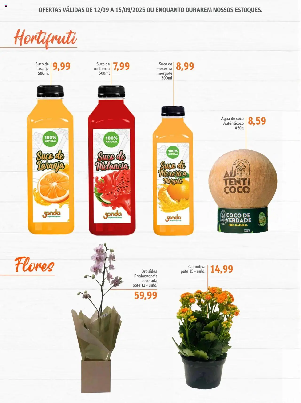 Sonda Folheto - válido de 12.09.2025 | Página: 6 | Produtos: Melancia, Água de coco, Suco, Autenticoco
