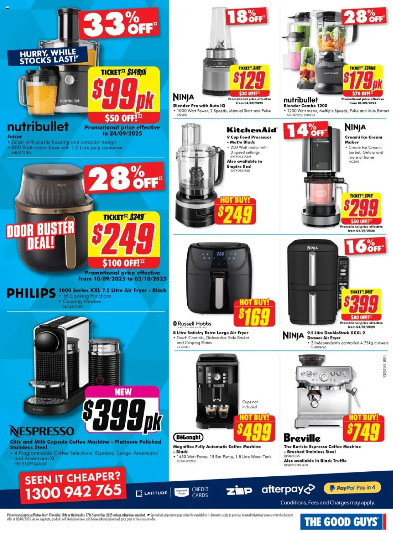 The Good Guys catalogue - valid from 10.09.2025 | Page: 6 | Products: Basket, Window, Juicer, Food processor