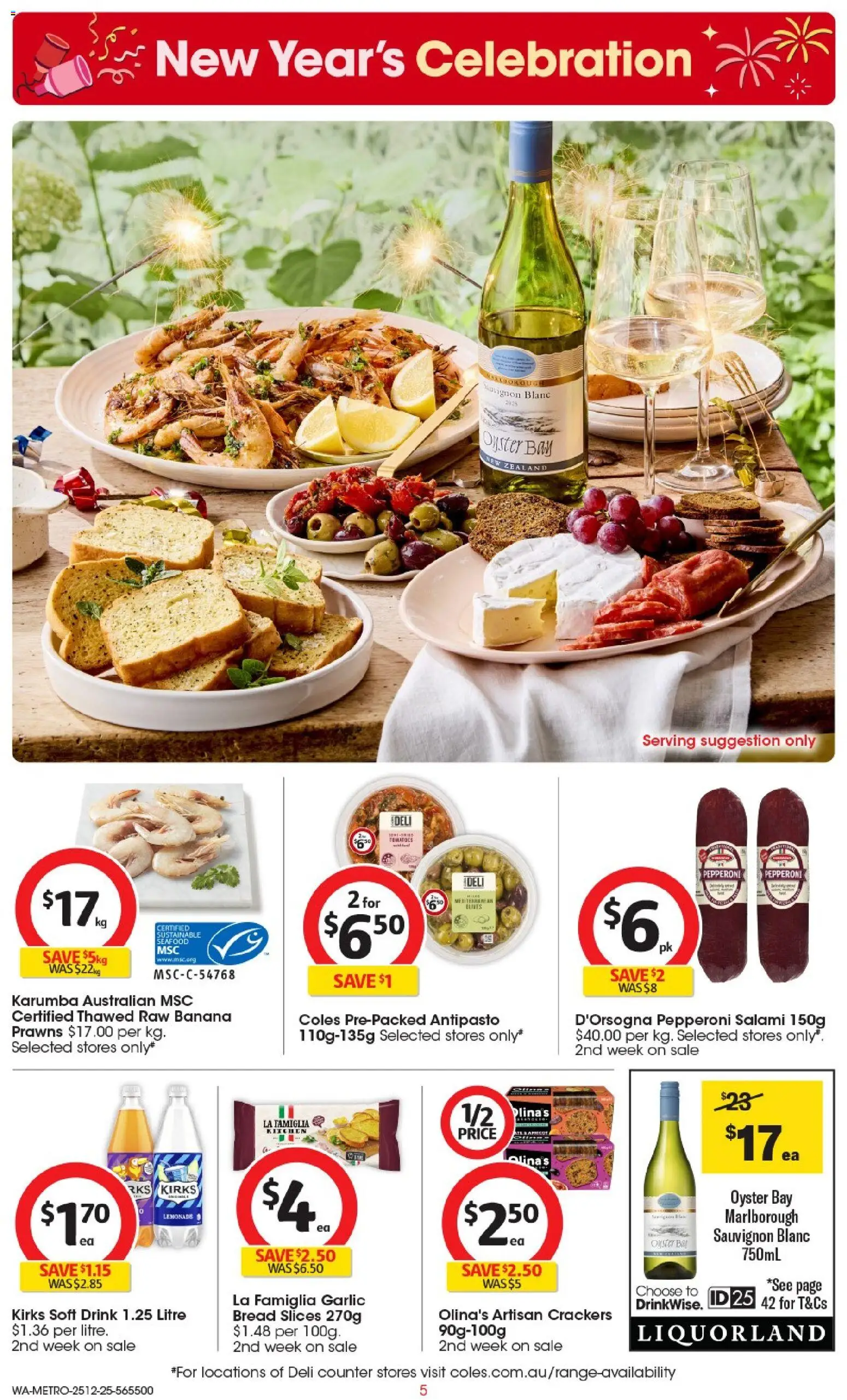 Coles catalogue - valid from 25.12.2025 | Page: 6 | Products: Tomatoes, Sustainable, Seafood, Garlic