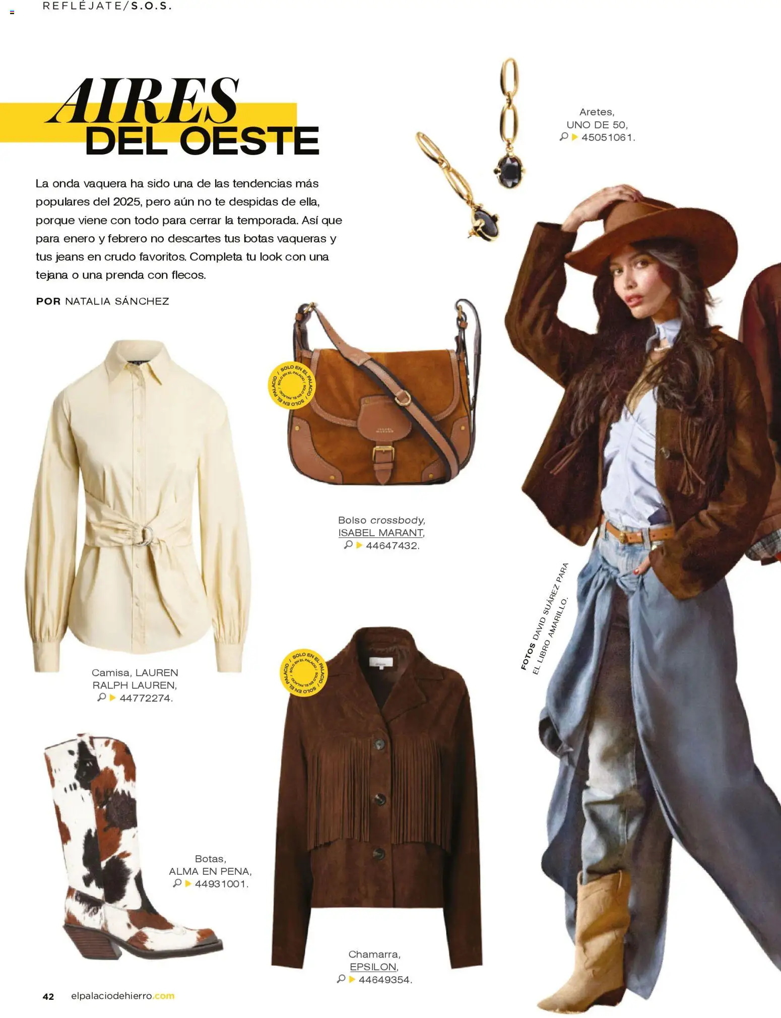 Nuevas ofertas de Palacio De Hierro válidas en toda la República Mexicana desde el 26.12.2025. ¡Encuentra las mejores ofertas en Palacio De Hierro catálogo! | Página: 44 | Productos: Botas, Bolso, Té