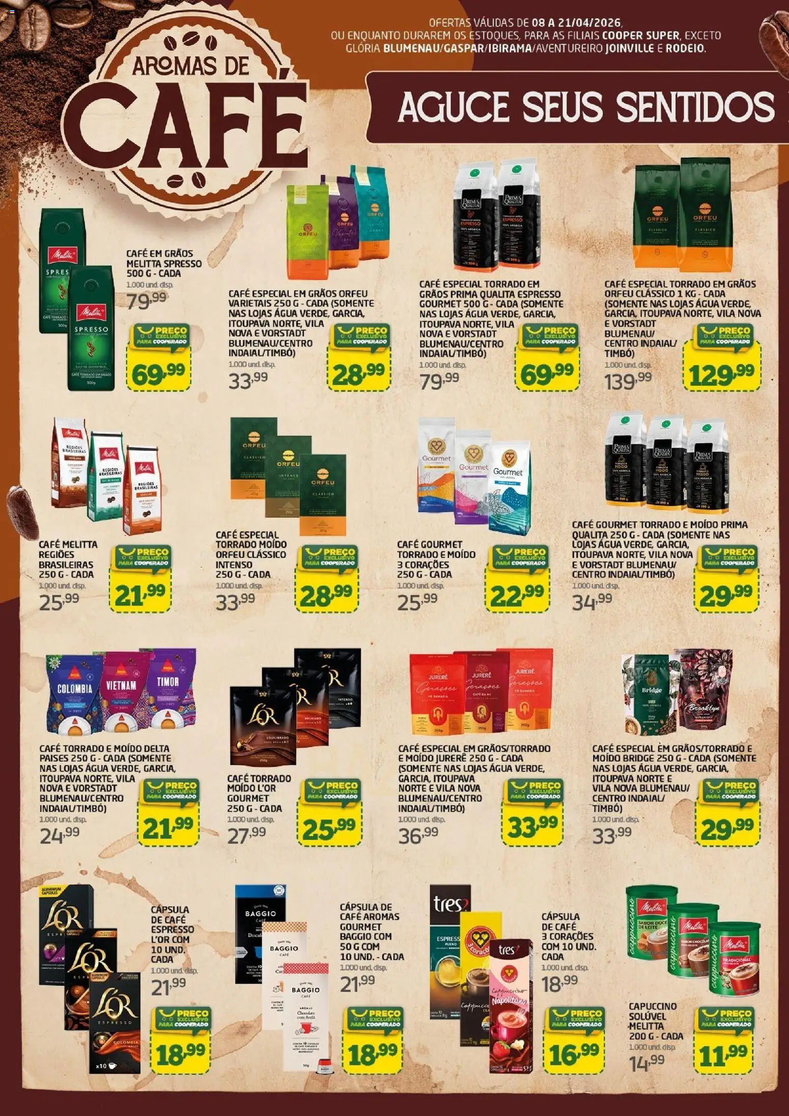 Cooper Folheto - válido de 08.04.2026 | Página: 2 | Produtos: Leite, Café, Doce de leite