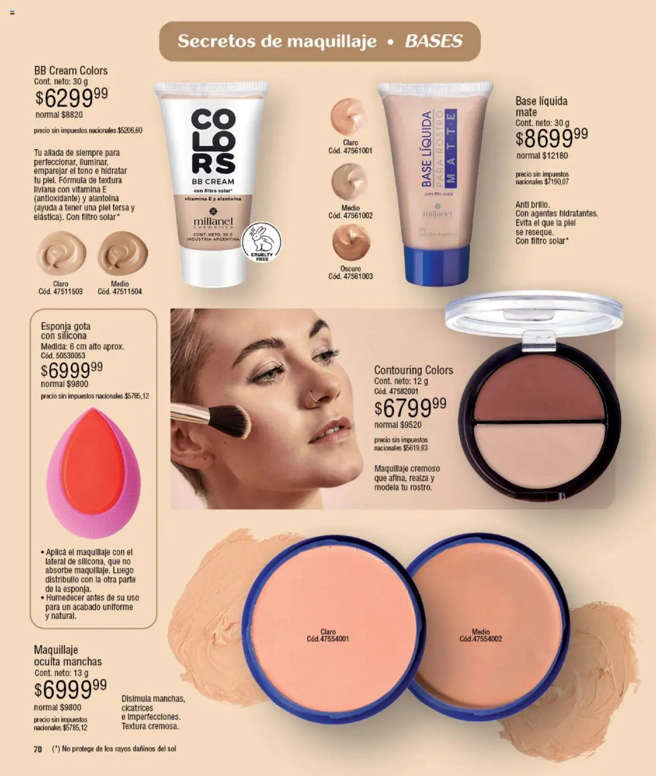 Millanel catálogo │ válido desde el 15.09.2025 | Página: 70 | Productos: Mate, Maquillaje, Esponja