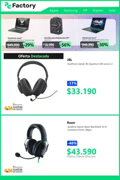 PC Factory ofertas  │ válido desde el 31.08.2025 | Página: 5 | Productos: Notebook, Audifono, Mochila