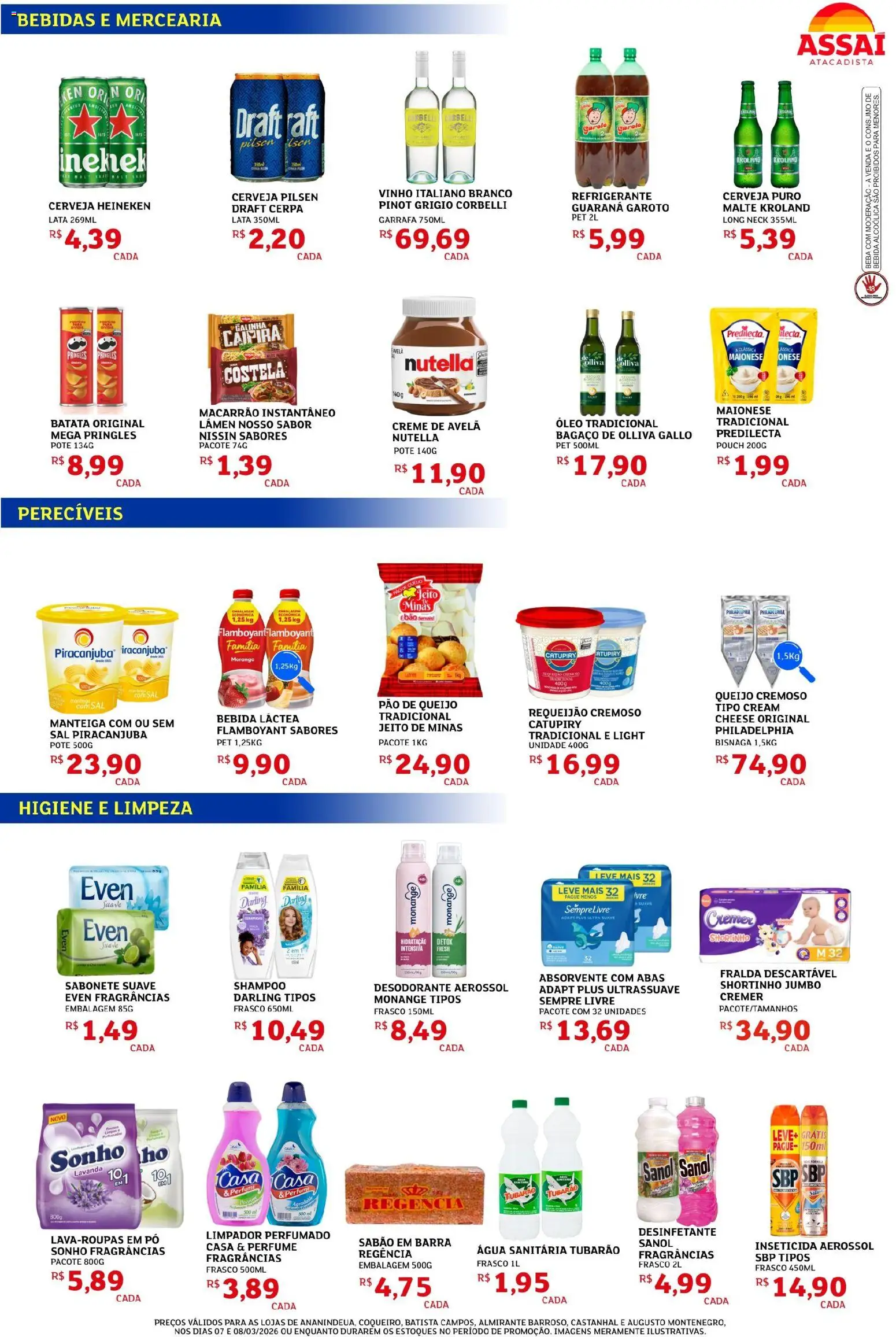Assaí Atacadista Folheto - válido de 07.03.2026 | Página: 2 | Produtos: Desodorante, Óleo, Sal, Desinfetante