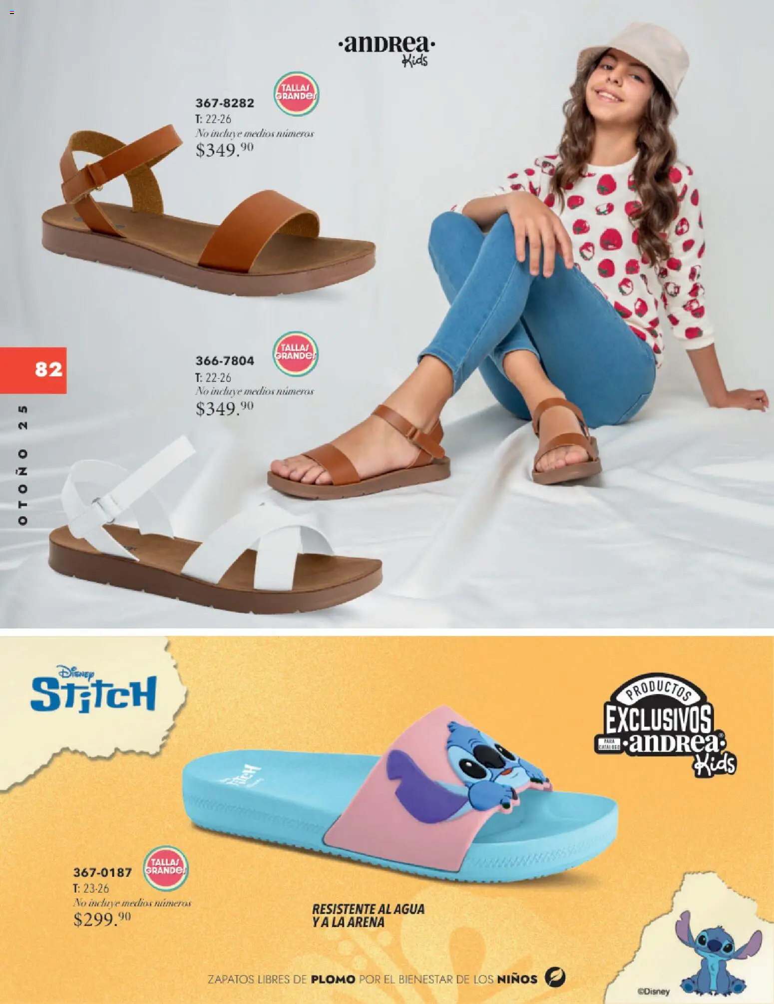 Nuevas ofertas de Andrea válidas en toda la República Mexicana desde el 26.11.2025. ¡Encuentra las mejores ofertas en Andrea catálogo Infantil Kids! | Página: 81 | Productos: Zapatos, Agua