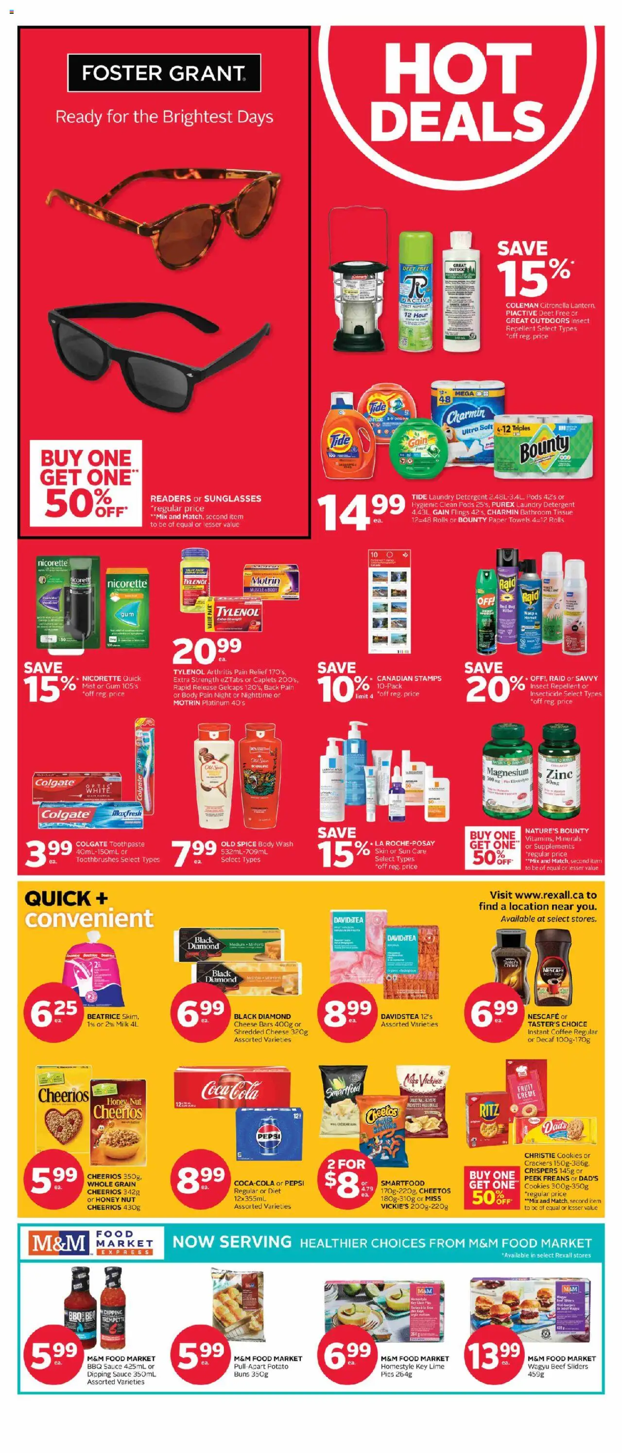 Rexall flyer valid from 01.08.2025 | Page: 3 | Products: Cookies, Toothpaste, Bed, Cheese