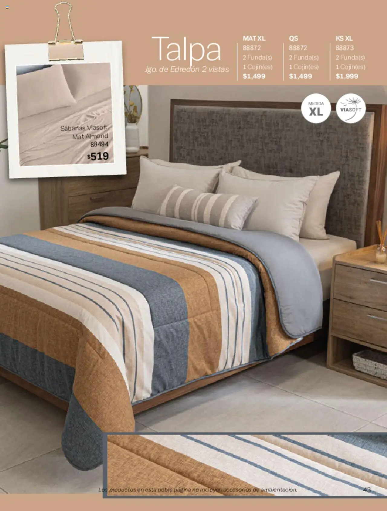 Nuevas ofertas de Vianney válidas en toda la República Mexicana desde el 07.03.2025. ¡Encuentra las mejores ofertas en Vianney catálogo Primavera! | Página: 45 | Productos: Sabanas