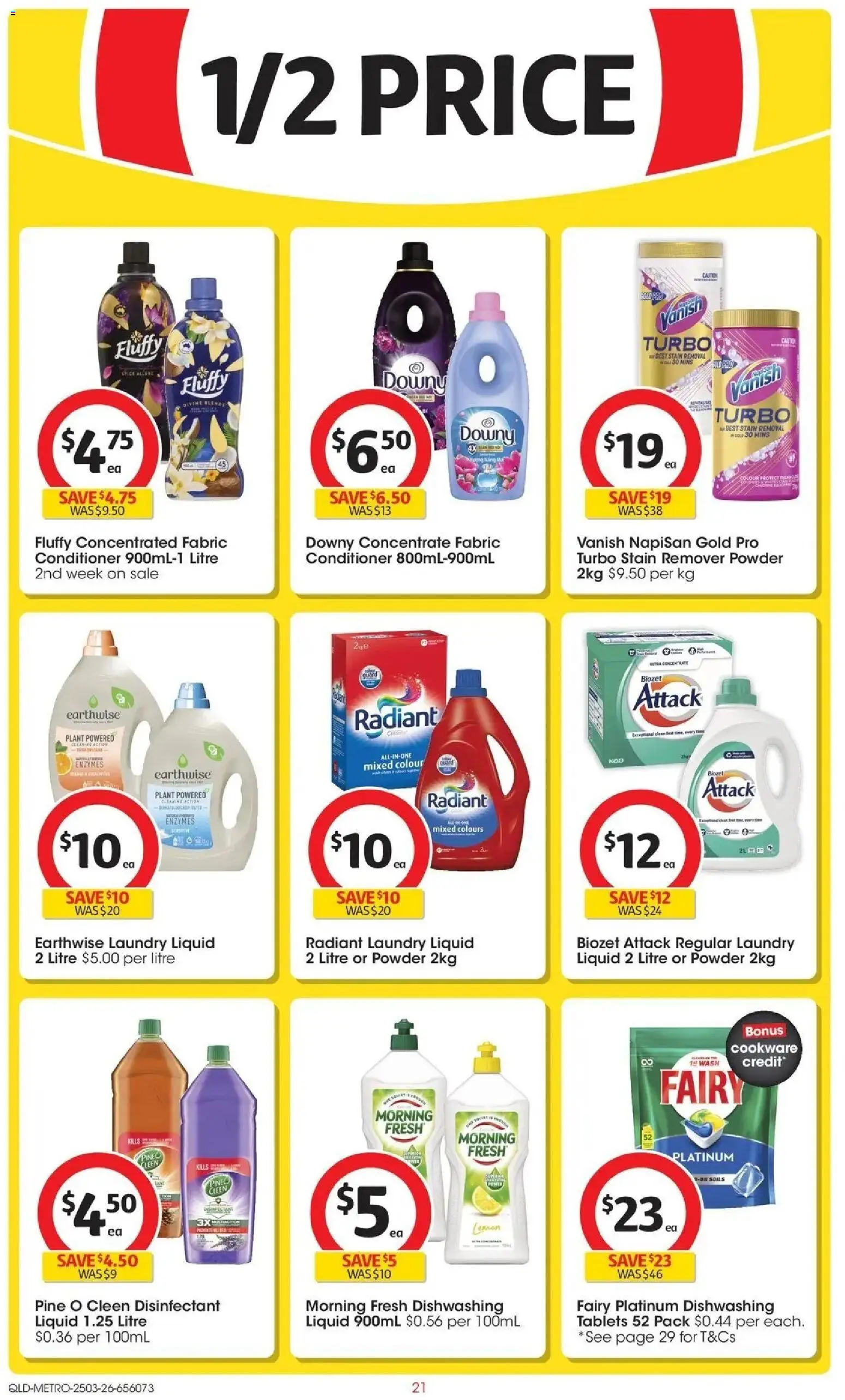 Coles catalogue - valid from 24.03.2026 | Page: 21 | Products: Powder, Plant, Stain remover, Tablets