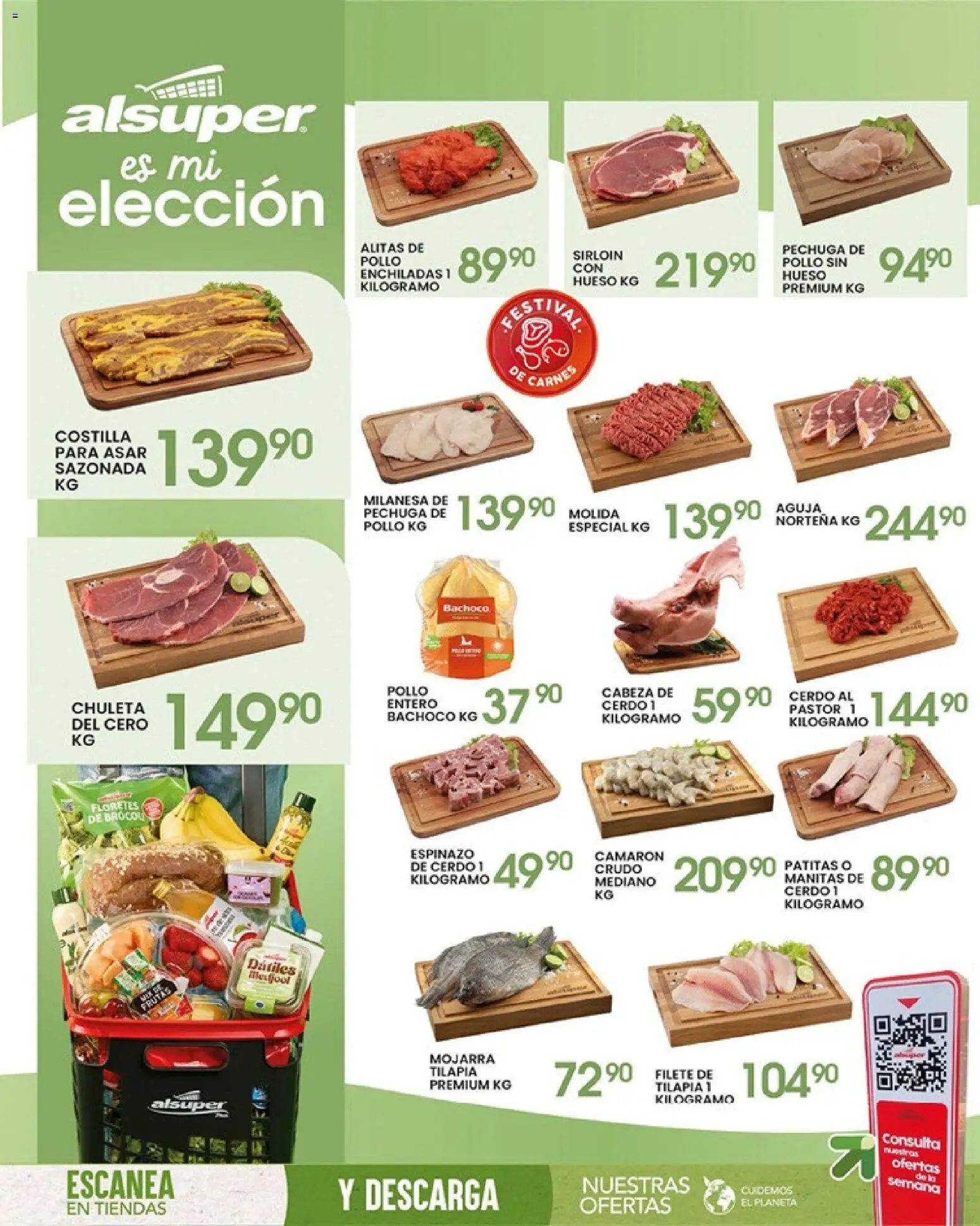 Nuevas ofertas de Alsuper válidas en toda la República Mexicana desde el 10.04.2026. ¡Encuentra las mejores ofertas en Alsuper folleto Calera! | Página: 8 | Productos: Pollo, Milanesa, Cerdo
