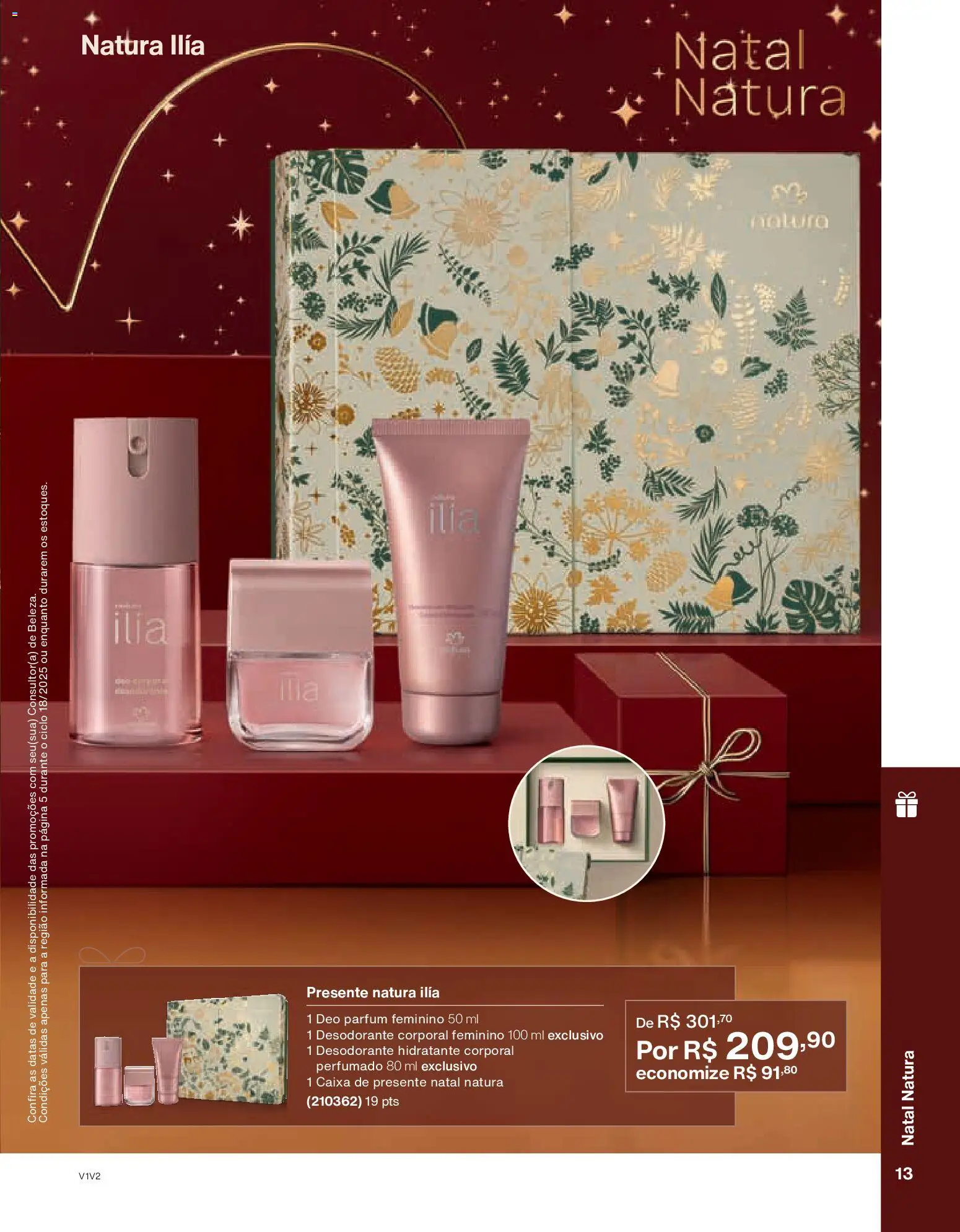 Natura Folheto - válido de 30.10.2025 | Página: 13 | Produtos: Hidratante corporal, Desodorante, Caixa