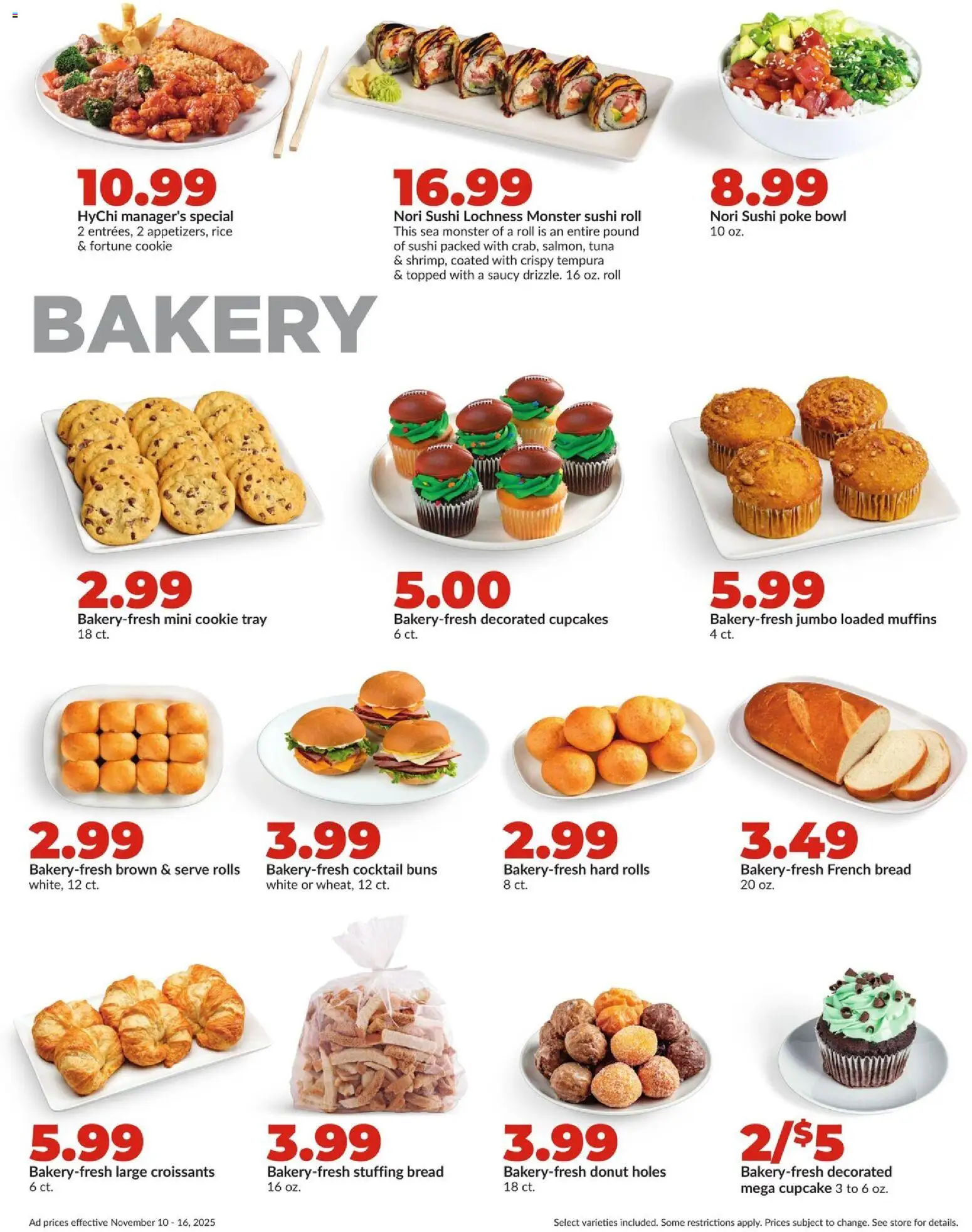 HyVee Weekly Ad - valid from 10.11.2025 | Page: 21 | Products: Bakery, Bread, Rice, Cupcake