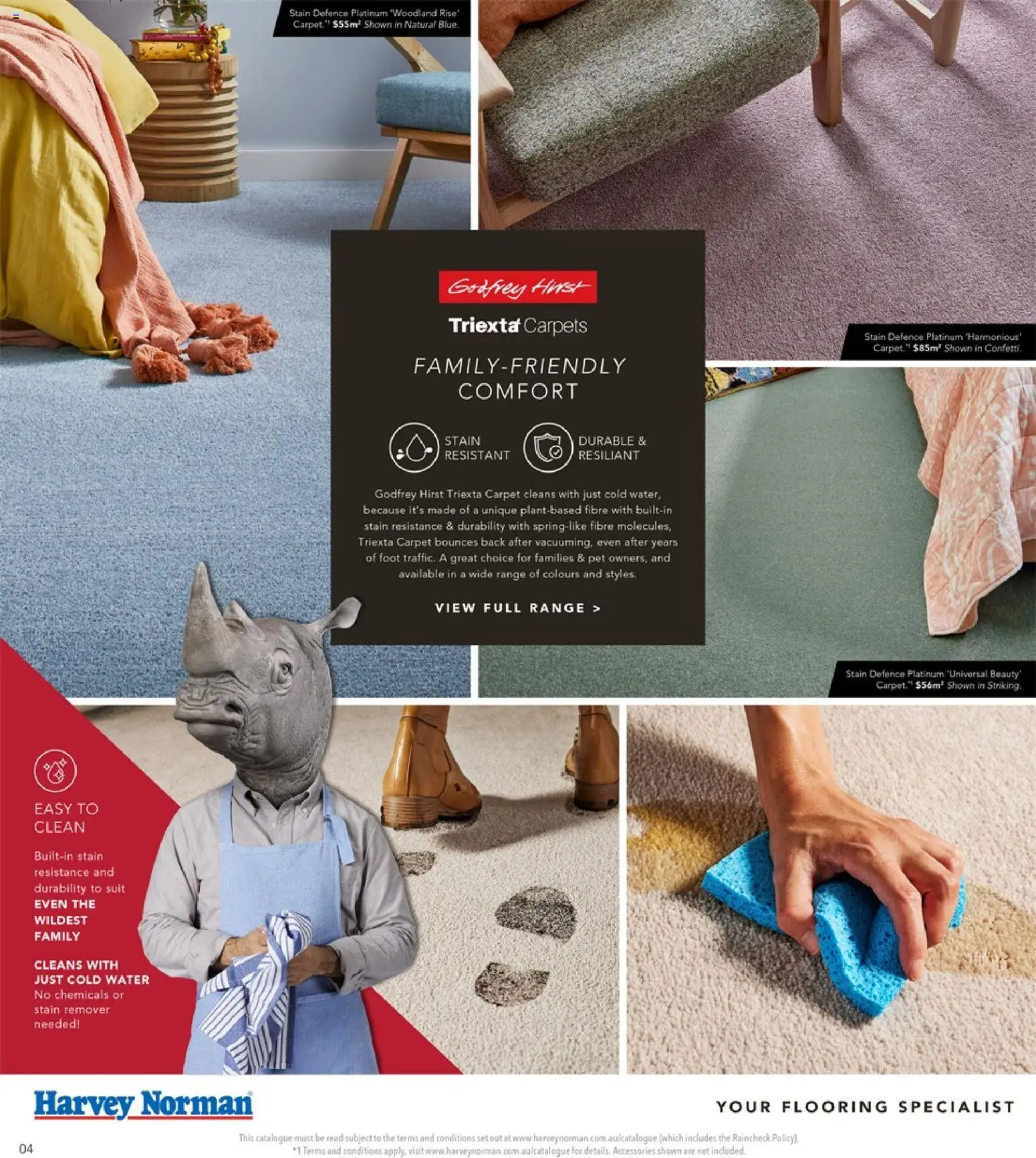 Harvey Norman catalogue - valid from 05.03.2026 | Page: 4 | Products: Carpet, Flooring, Suit, Accessories