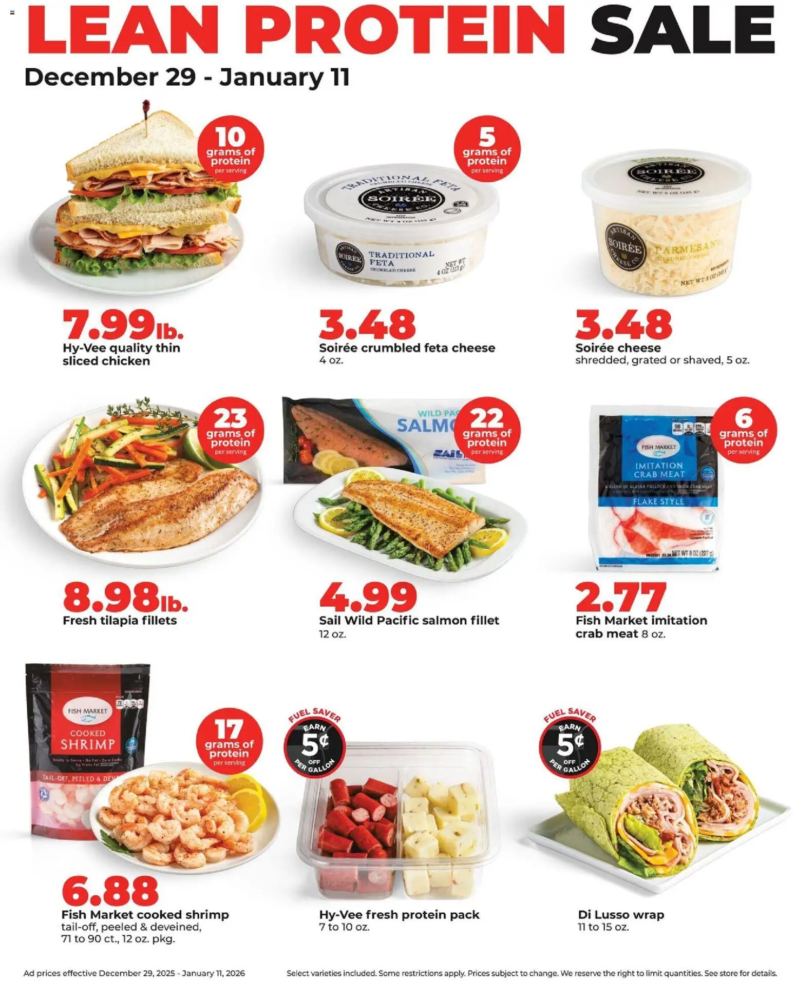 HyVee Weekly Ad - valid from 05.01.2026 | Page: 12 | Products: Cheese, Fish
