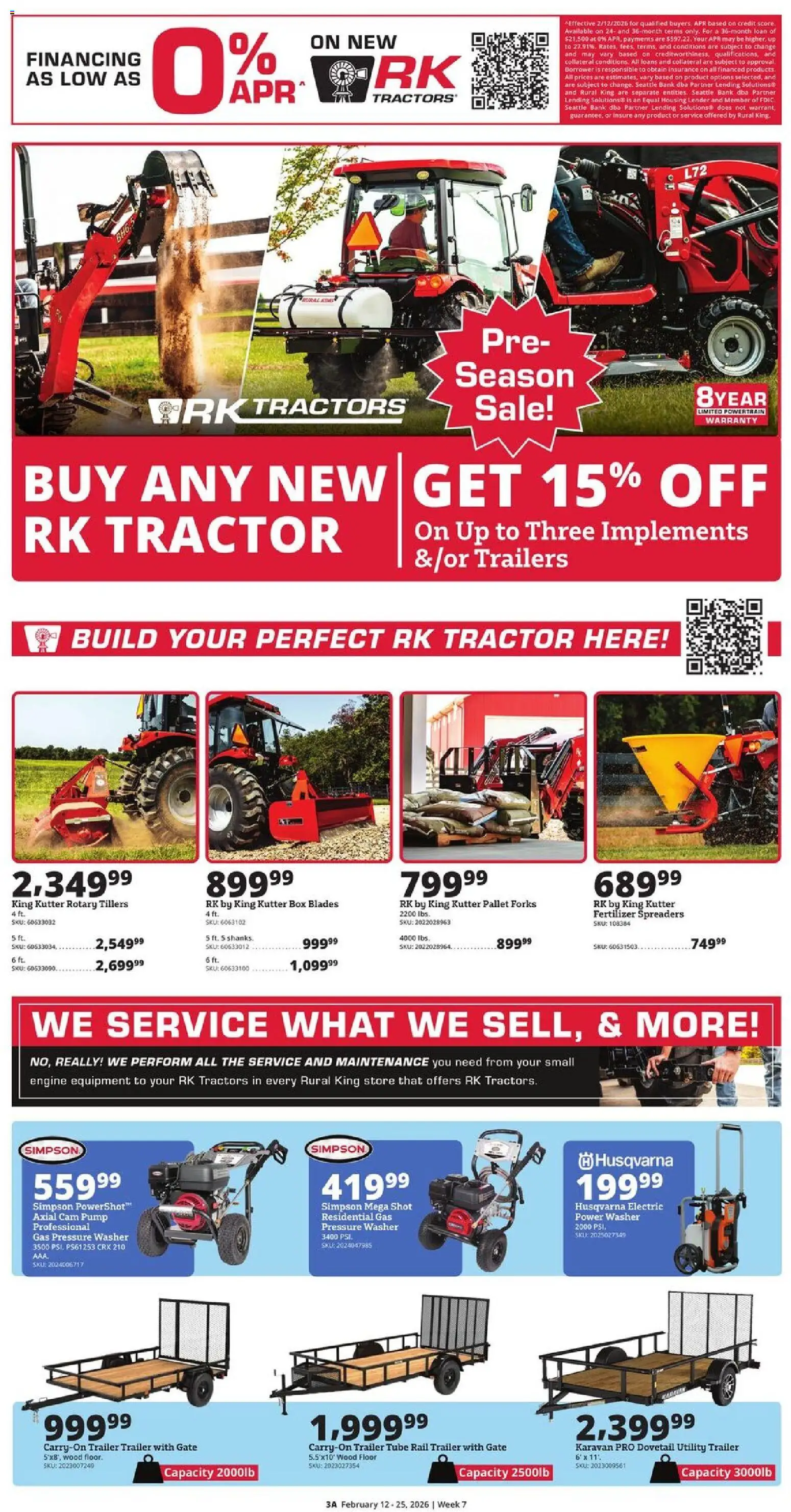 Rural King Weekly Ad - valid from 12.02.2026 | Page: 3 | Products: Box, Pump, Washer