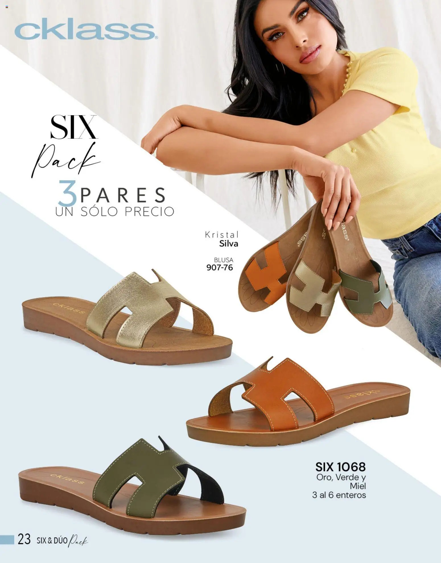 Nuevas ofertas de Cklass válidas en toda la República Mexicana desde el 05.03.2026. ¡Encuentra las mejores ofertas en Cklass catálogo Complemento Verano Calzado! | Página: 23 | Productos: Blusa