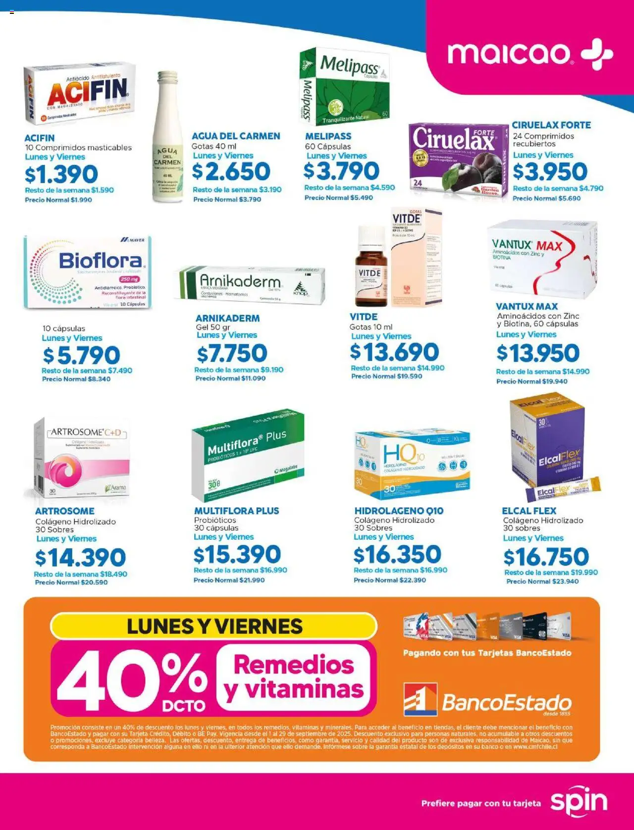 Maicao ofertas  │ válido desde el 01.09.2025 | Página: 11 | Productos: Antiácido, Vitaminas, Banco, Sobre