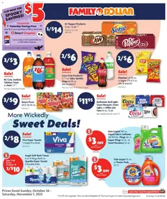 Preview of Family Dollar weekly ads valid from 26.10.2025