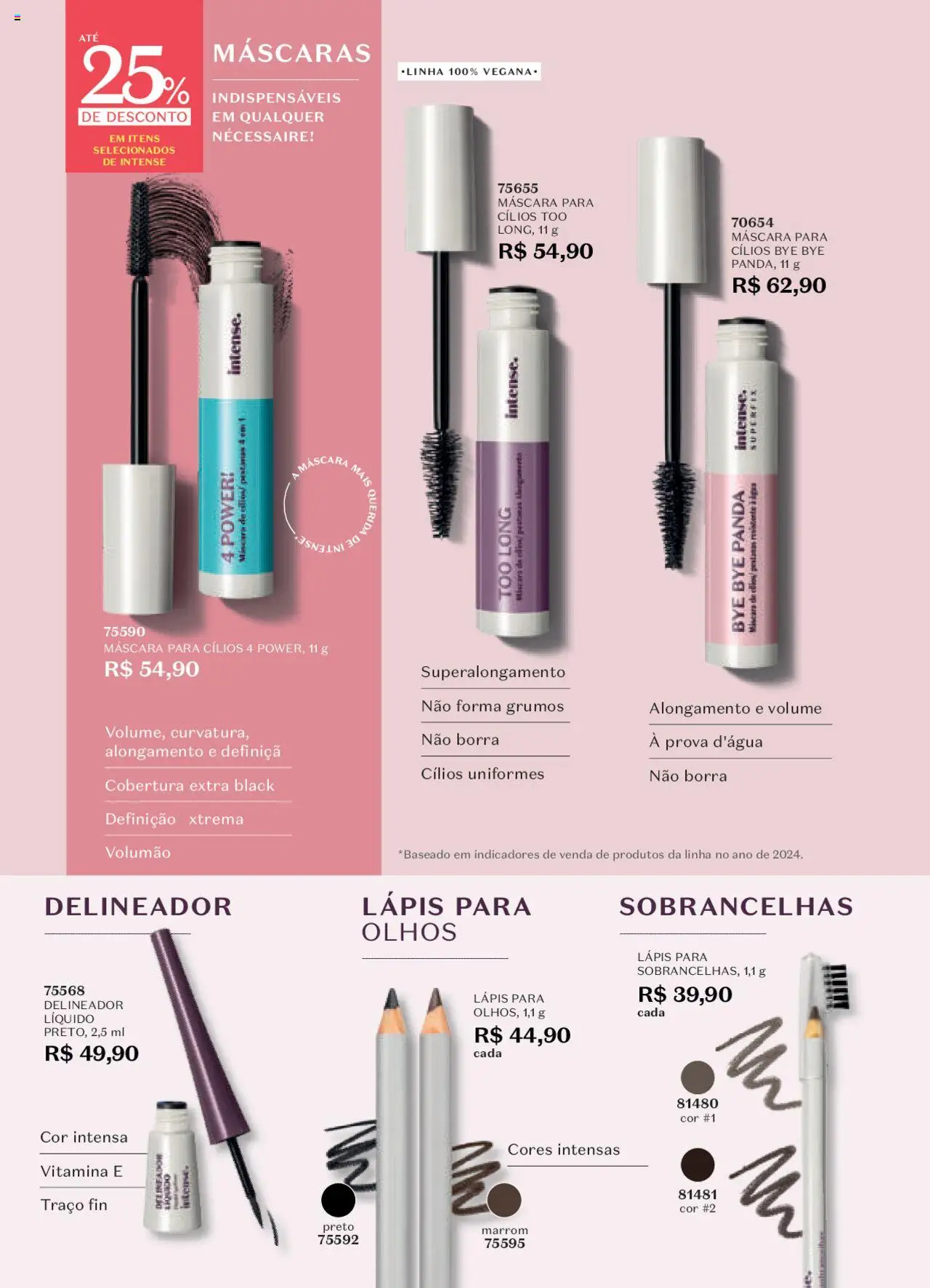 O Boticário Folheto - válido de 13.06.2025 | Página: 185 | Produtos: Máscara para cílios, Delineador, Lápis, Necessaire