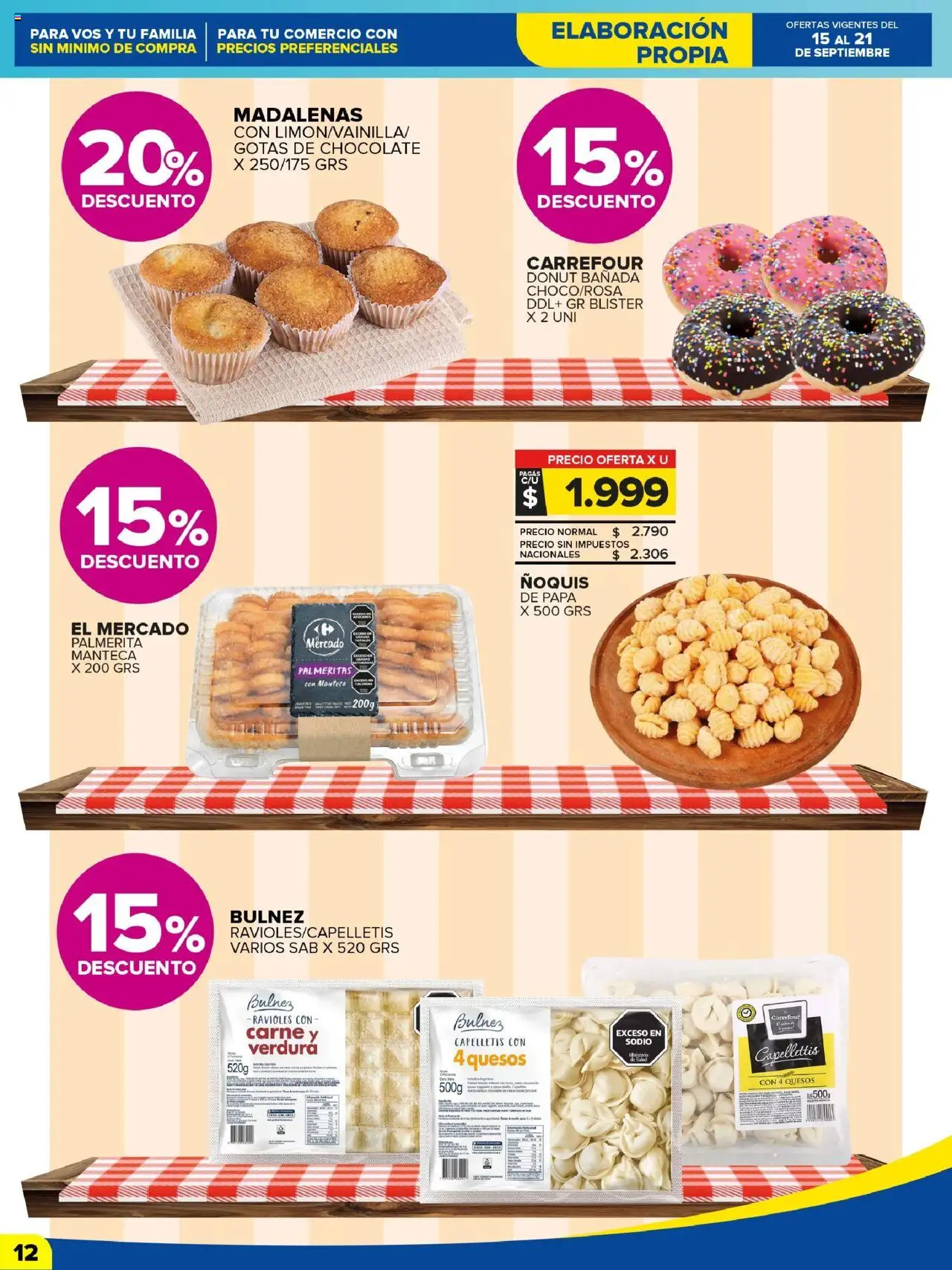 Carrefour Maxi catálogo - Jujuy │ válido desde el 15.09.2025 | Página: 12 | Productos: Papa, Chocolate, Ravioles, Ñoquis