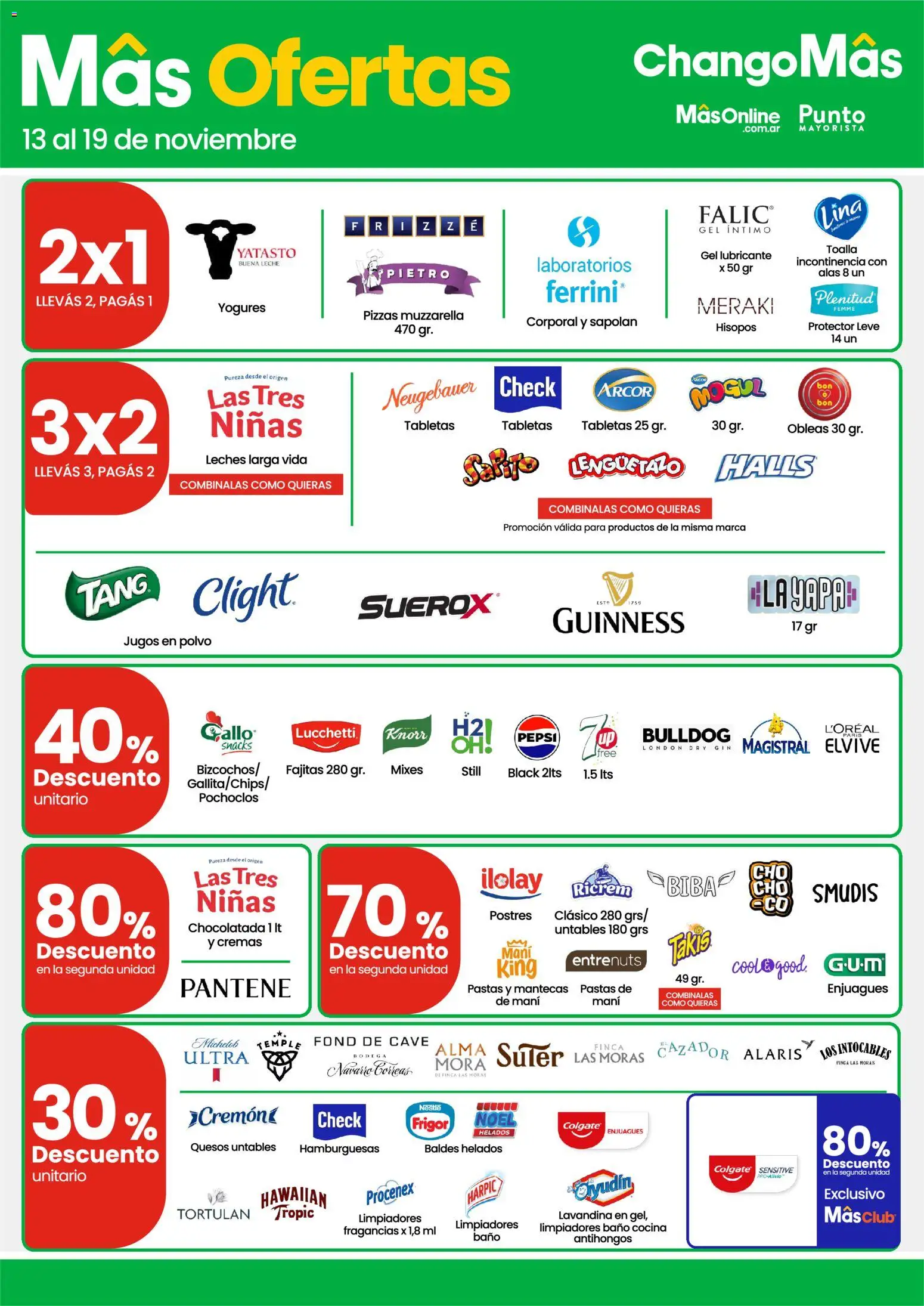 Punto Mayorista catálogo │ válido desde el 13.11.2025 | Página: 2 | Productos: Lavandina, Polvo, Leche, Chocolatada