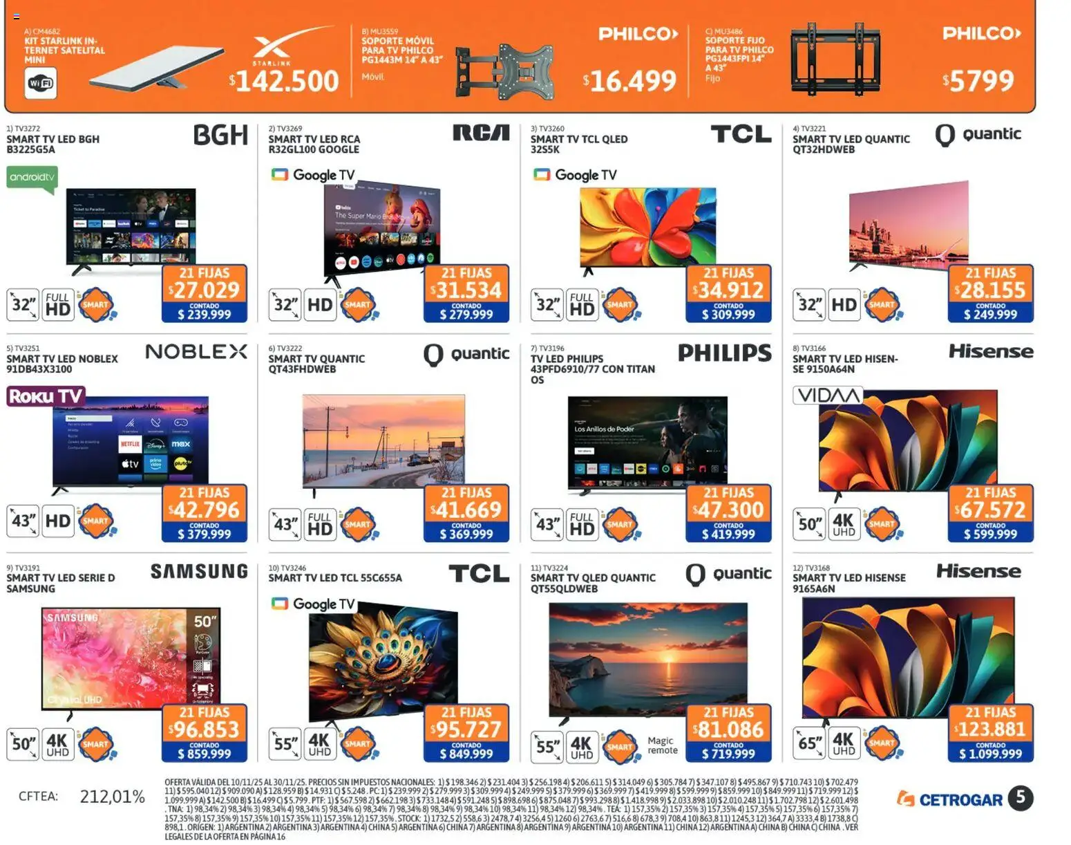 Cetrogar catálogo │ válido desde el 10.11.2025 | Página: 5 | Productos: Movil