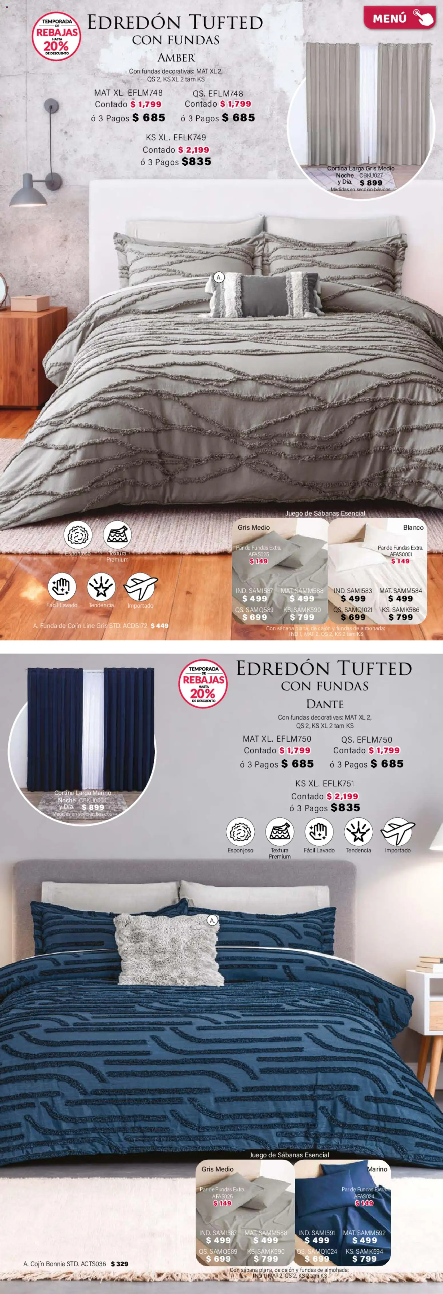 Nuevas ofertas de Colchas Concord válidas en toda la República Mexicana desde el 01.02.2026. ¡Encuentra las mejores ofertas en Colchas Concord catálogo! | Página: 18 | Productos: Juego, Funda, Almohada, Sabanas