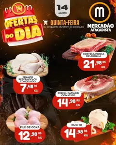 Mercadão Atacadista - Ofertas Carne - Pré-Visualização do folheto da loja Mercadão Atacadista, válido de 14.08.2025