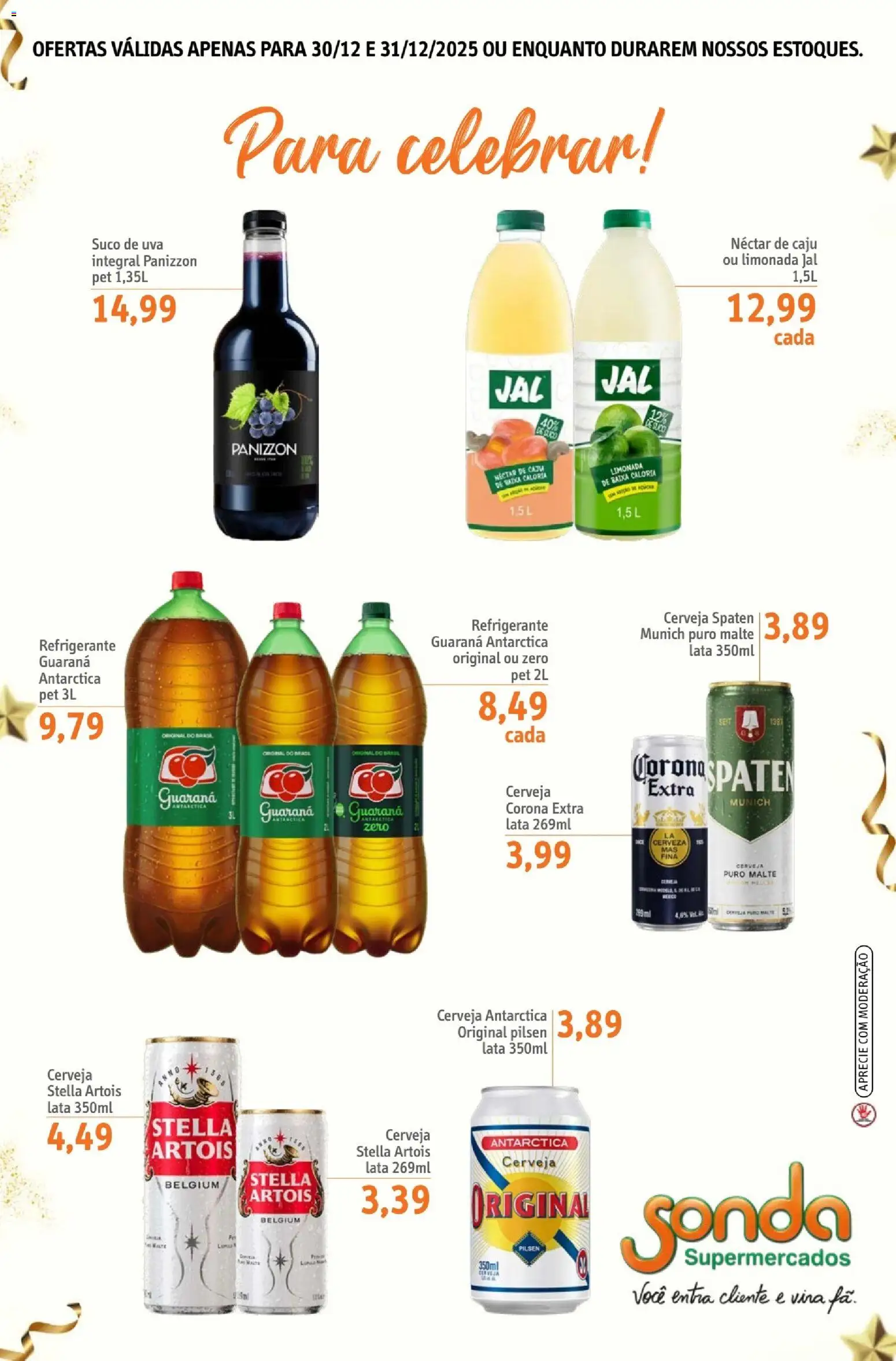Sonda Folheto - válido de 30.12.2025 | Página: 13 | Produtos: Guaraná, Suco, Cerveja, Refrigerante